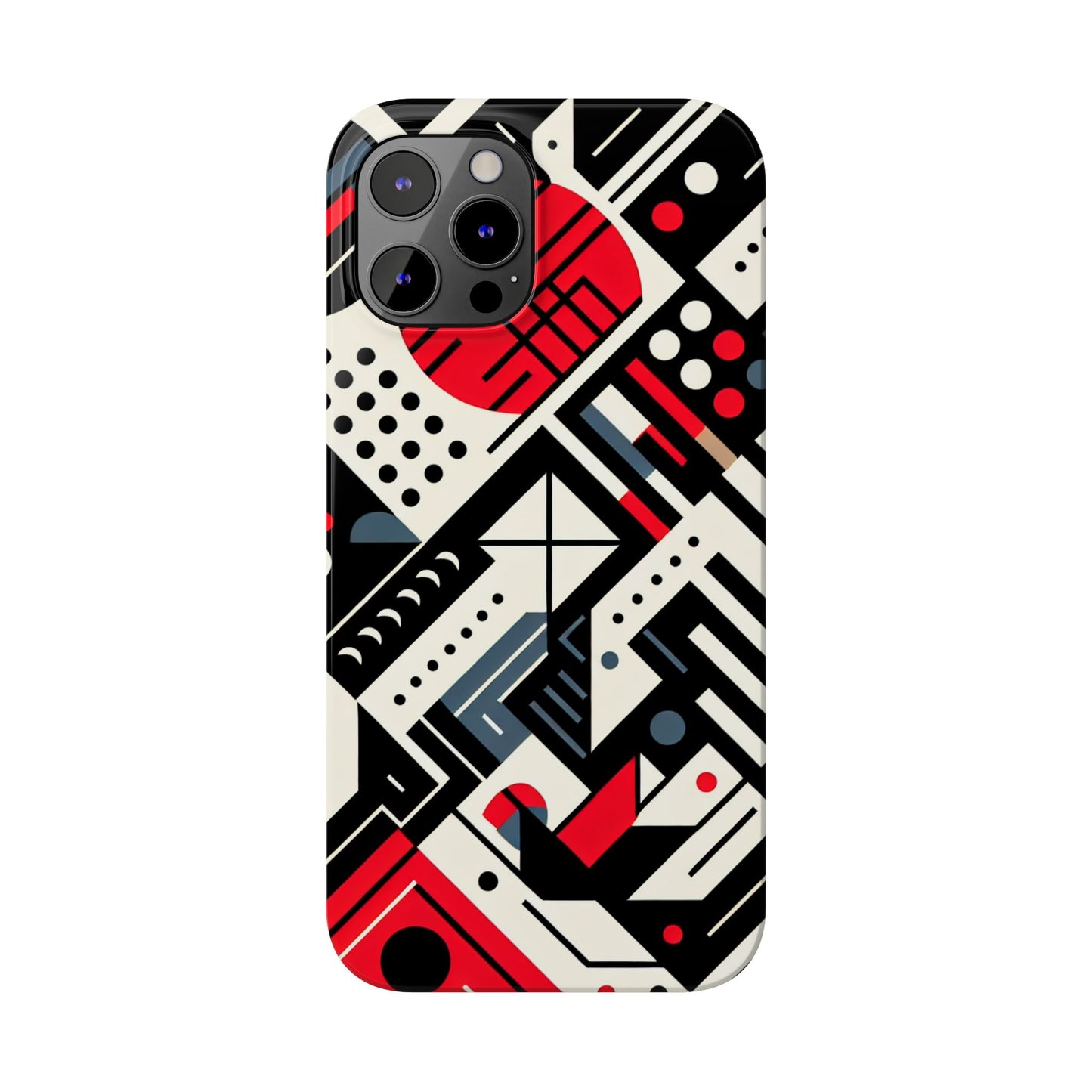 Geometric Abstract Slim Phone Case - Modern Design for Trendsetters