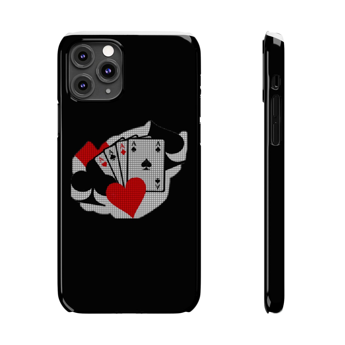 Stylish Slim Phone Case with Poker Design - Perfect for Gamers and Card Enthusiasts