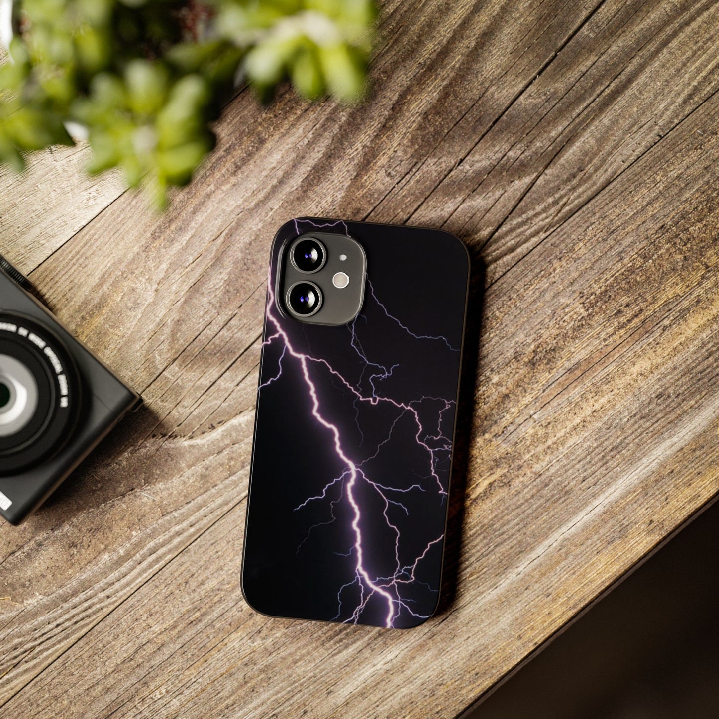 Lightning Bolt Slim Phone Case - Edgy, Stylish Protection for Your Device