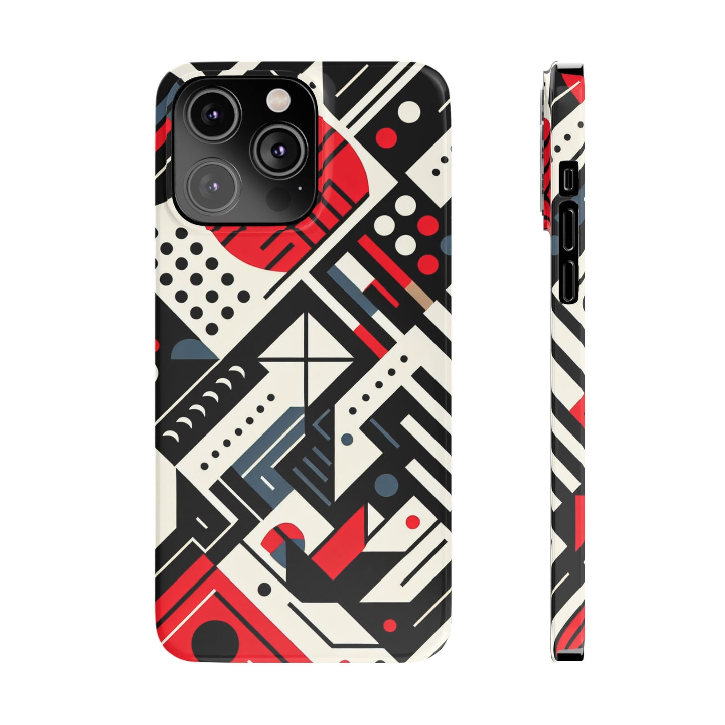 Geometric Abstract Slim Phone Case - Modern Design for Trendsetters