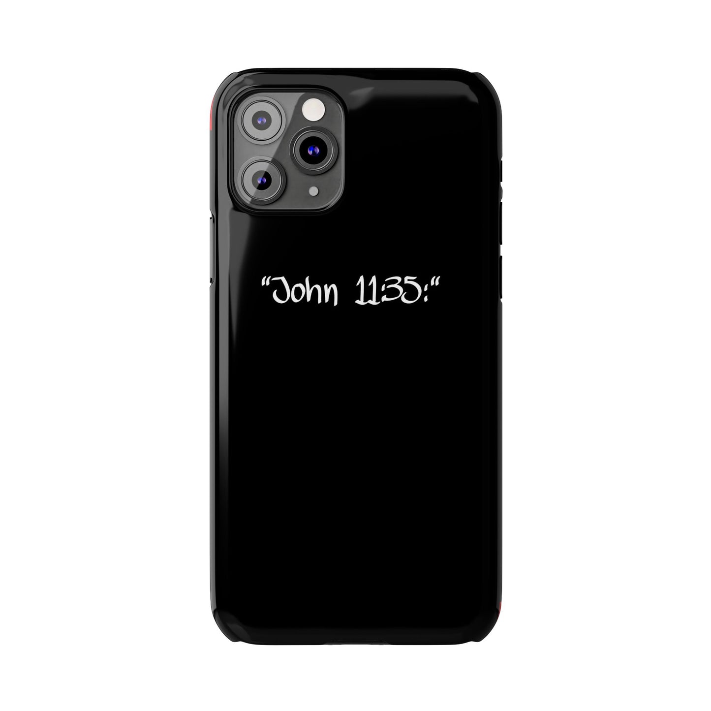 Bible verse "John 11:35" -  iPhone Case