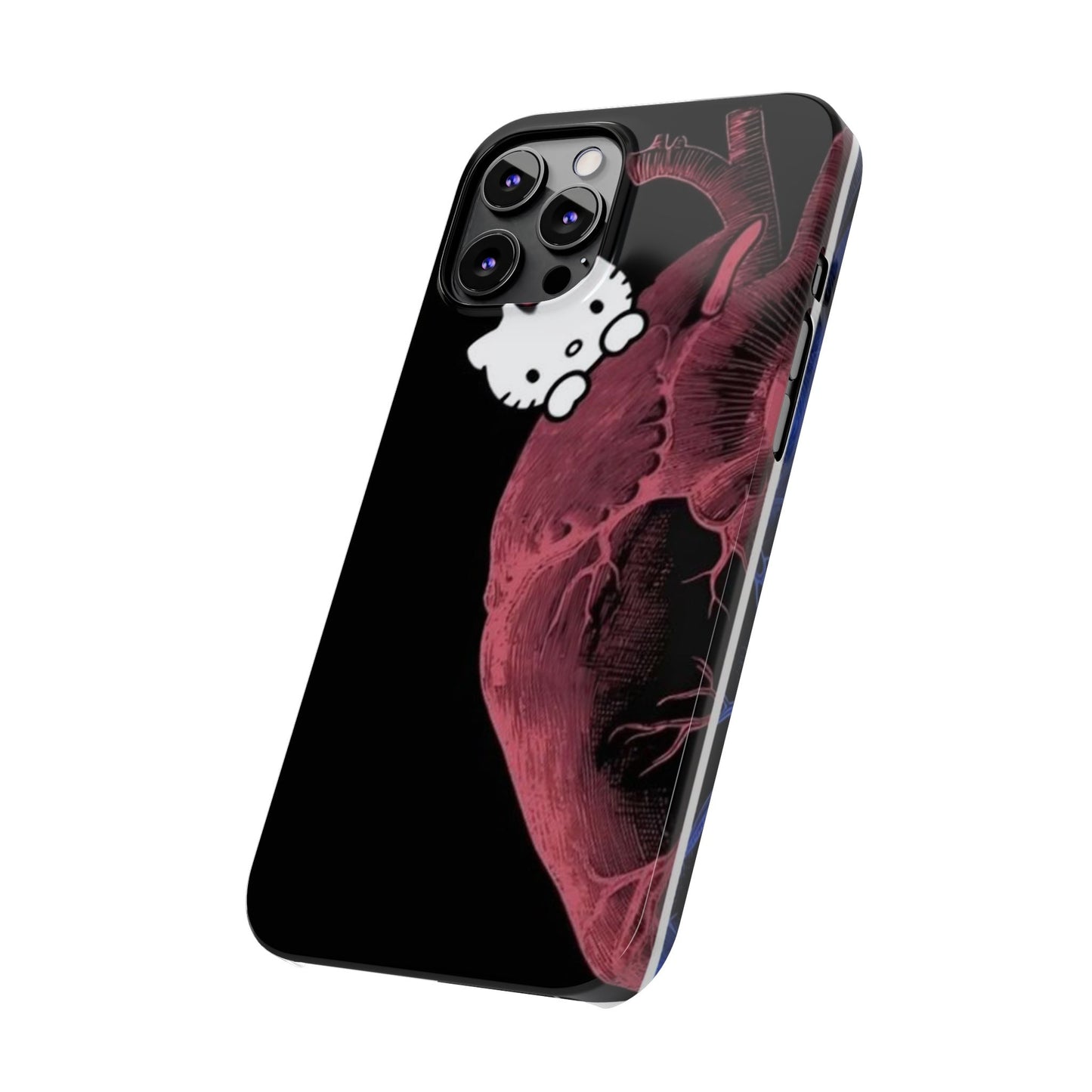 Cute Heartbeat Hello Kitty Slim Phone Case - Stylish Phone Cover for Cat Lovers