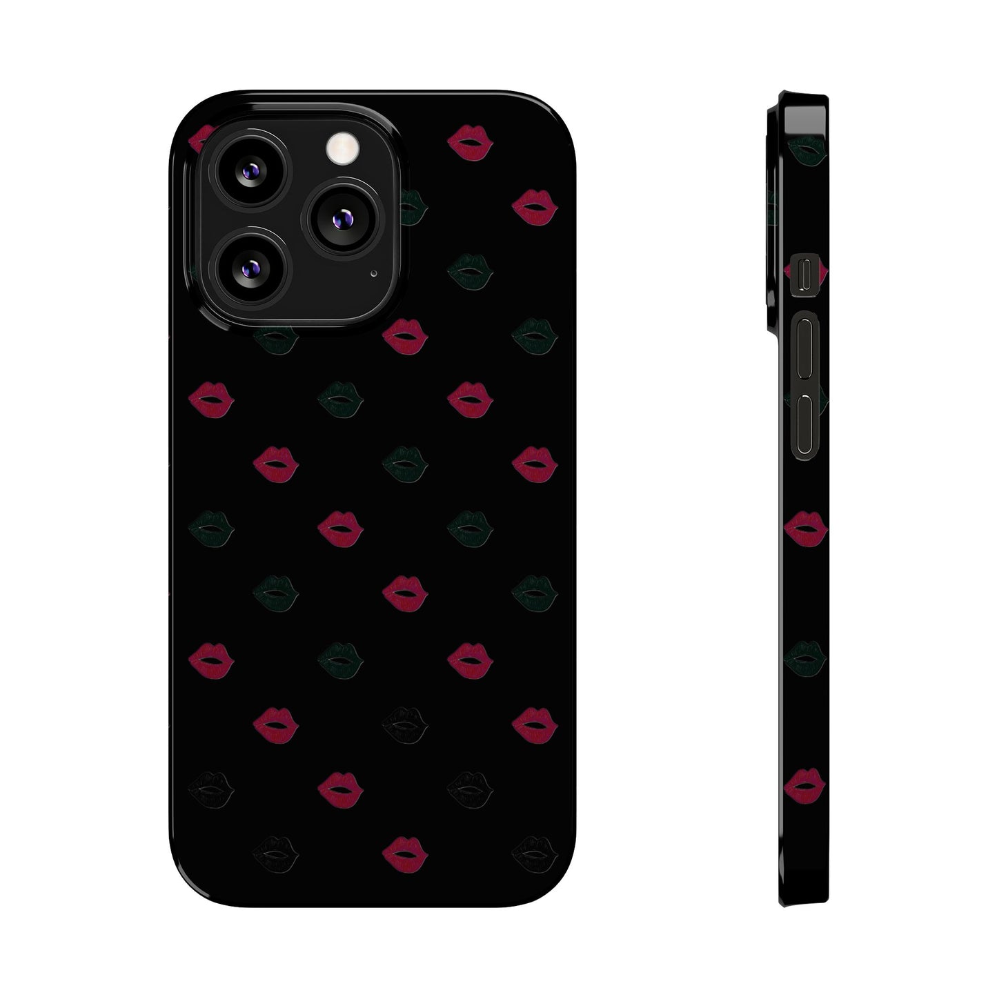 Chic Lip Pattern Slim Phone Case - Stylish Protection for Trendsetters