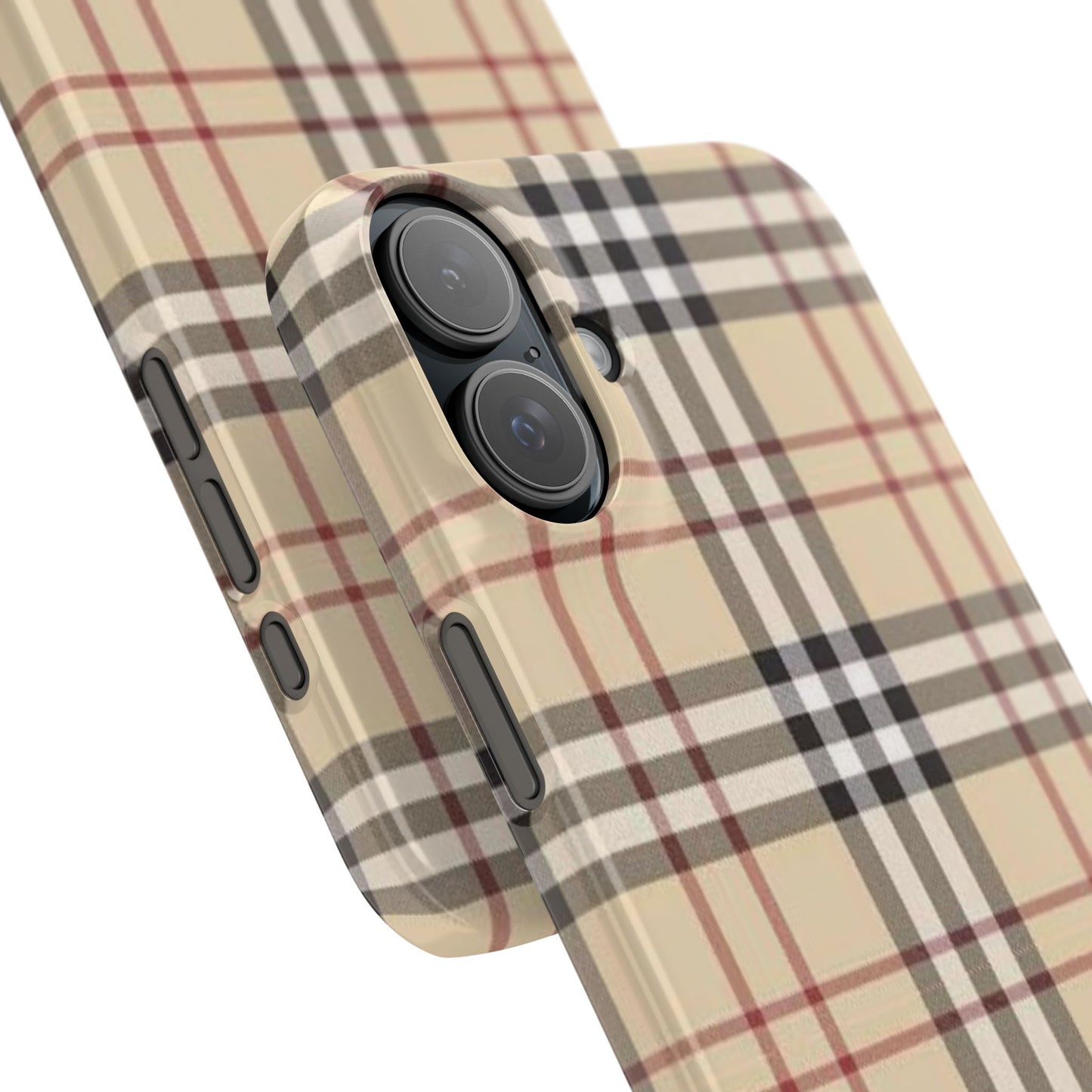 Classic Plaid Slim Phone Case - Stylish and Durable Protective Cover