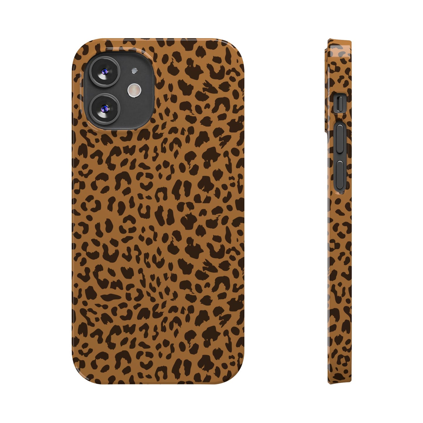 Sleek Leopard Print Slim Phone Case - Stylish & Durable Protection