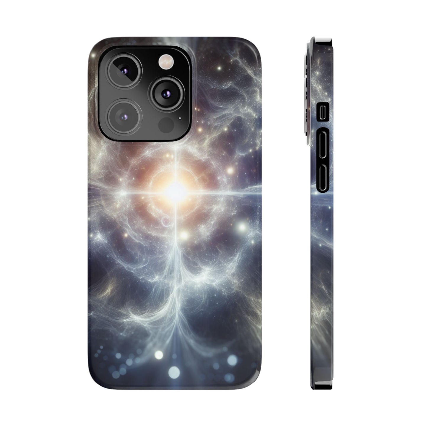 Cosmic Energy Slim Phone Case – Galaxy Design for Astronomy Lovers