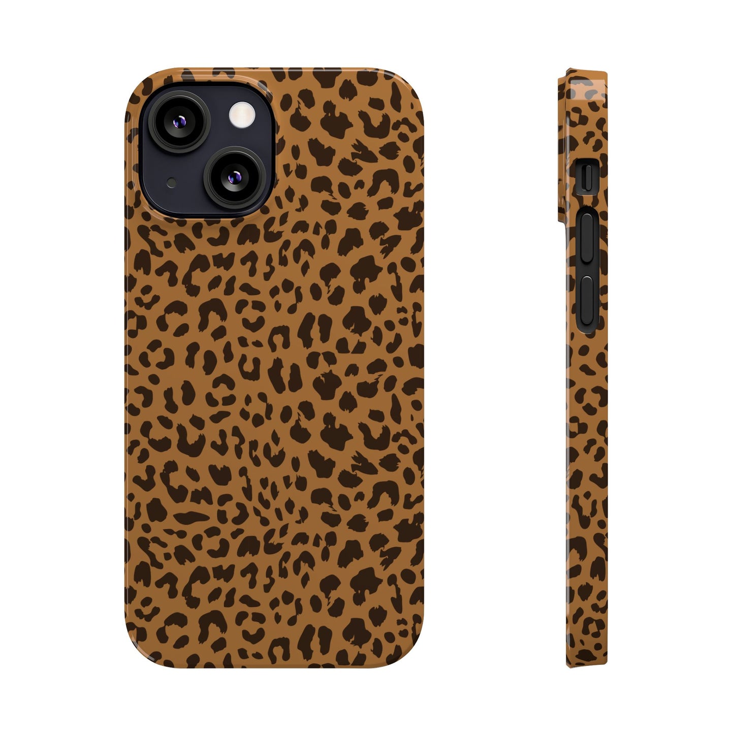 Sleek Leopard Print Slim Phone Case - Stylish & Durable Protection