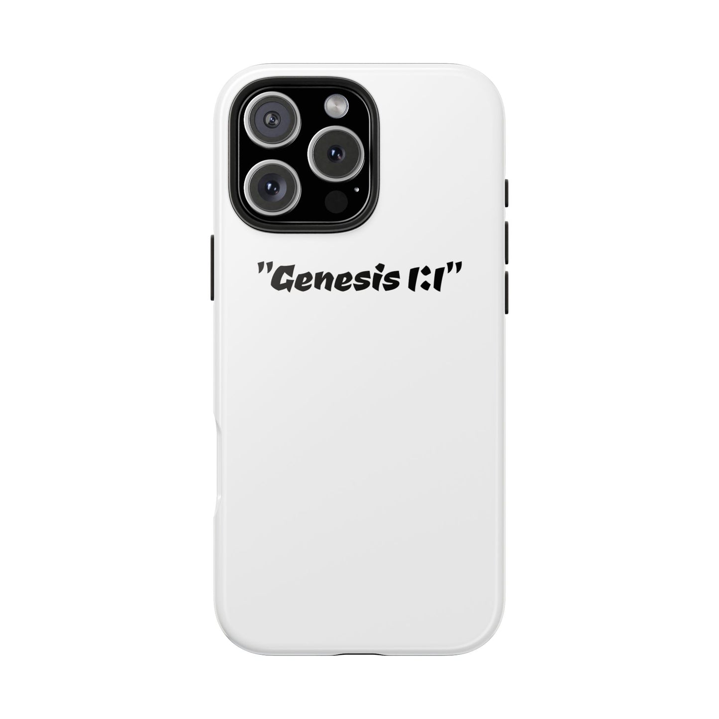 Bible verse "Genesis 1:1" (V2) - Tough iPhone Case