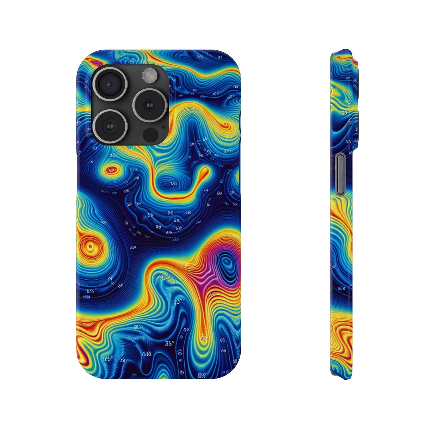 Thermal islands Phone Case - Colorful Geometric Design for Art Lovers