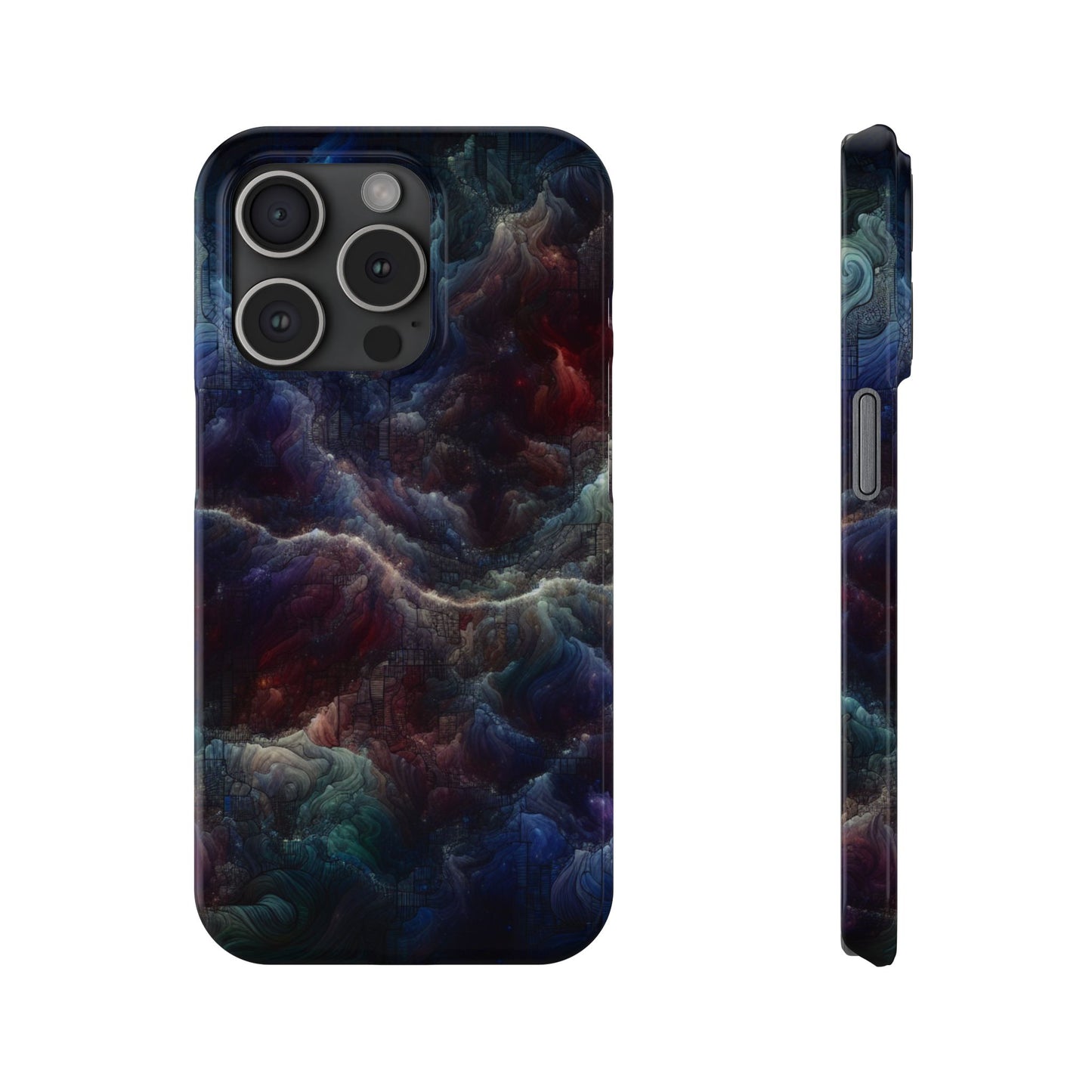 Cosmic Swirl Slim Phone Case - Protect Your Device in Style