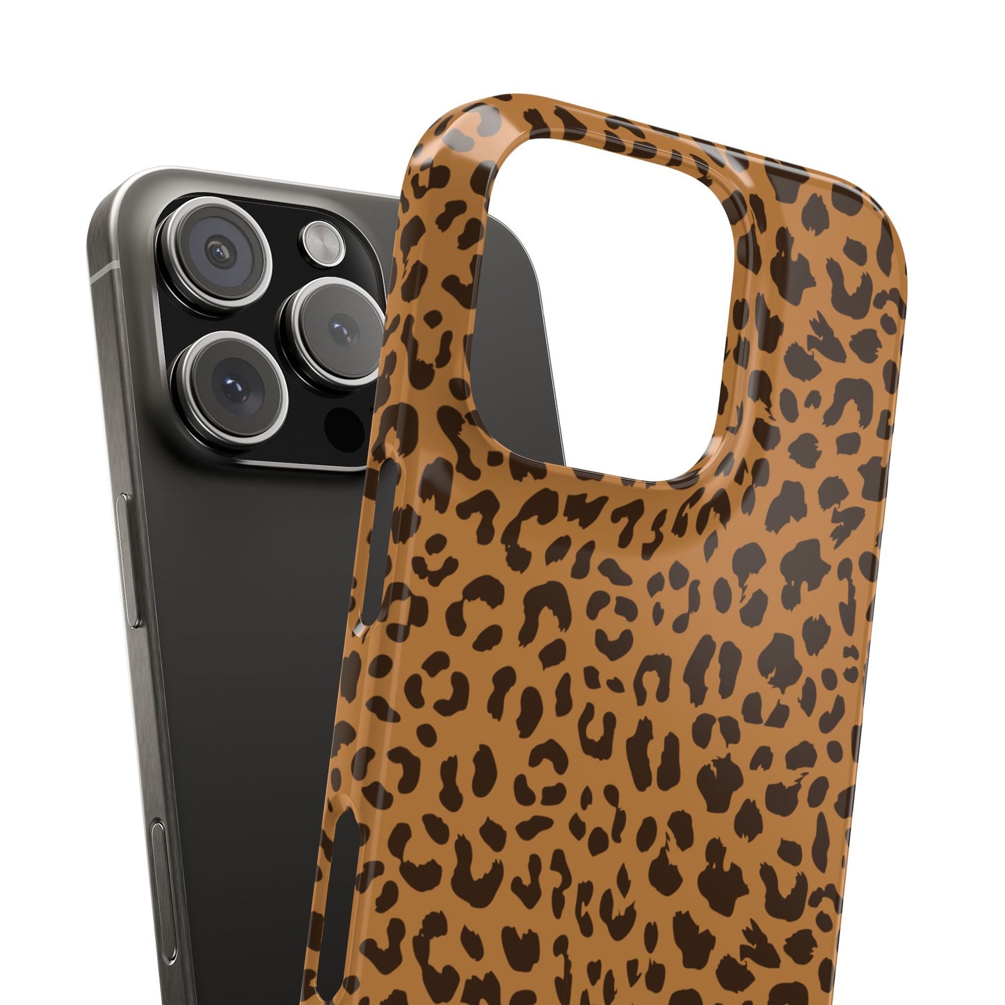 Sleek Leopard Print Slim Phone Case - Stylish & Durable Protection