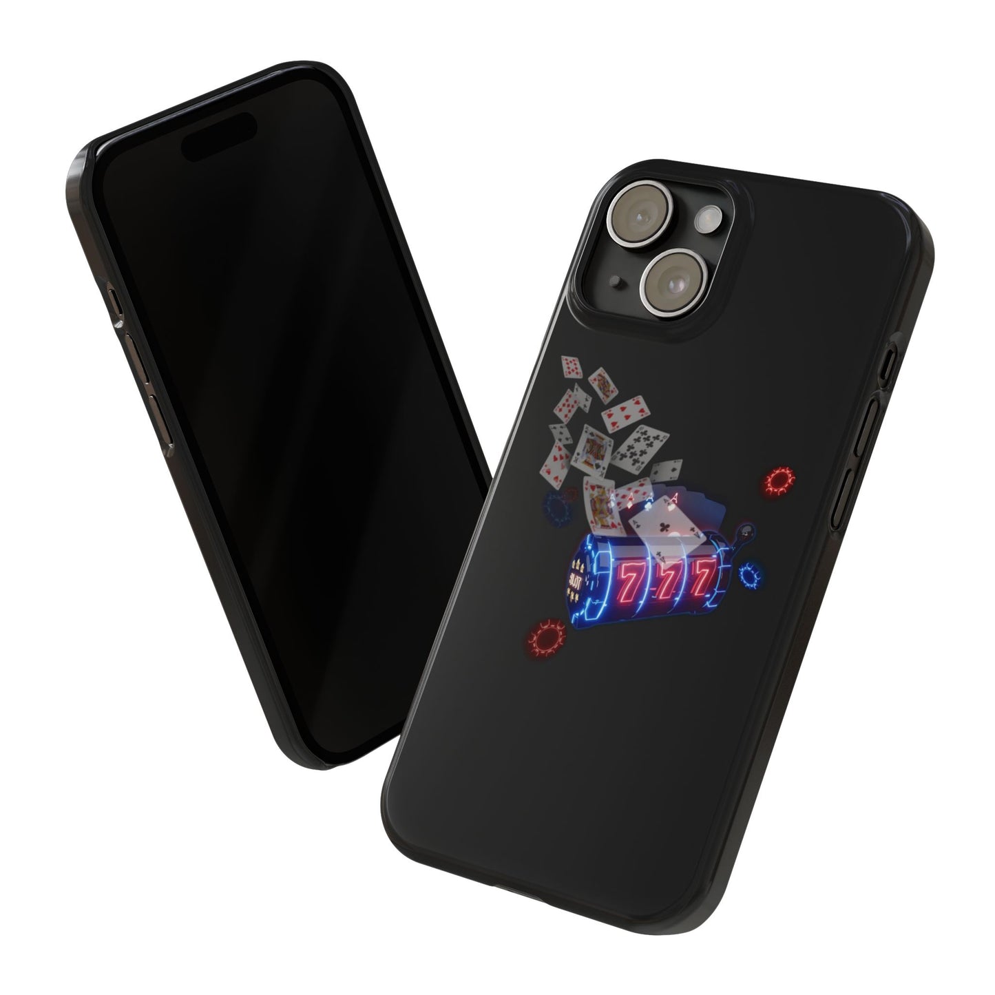 Lucky 777 Slim Phone Case - Casino Vibe, Perfect for Gamblers and Card Players