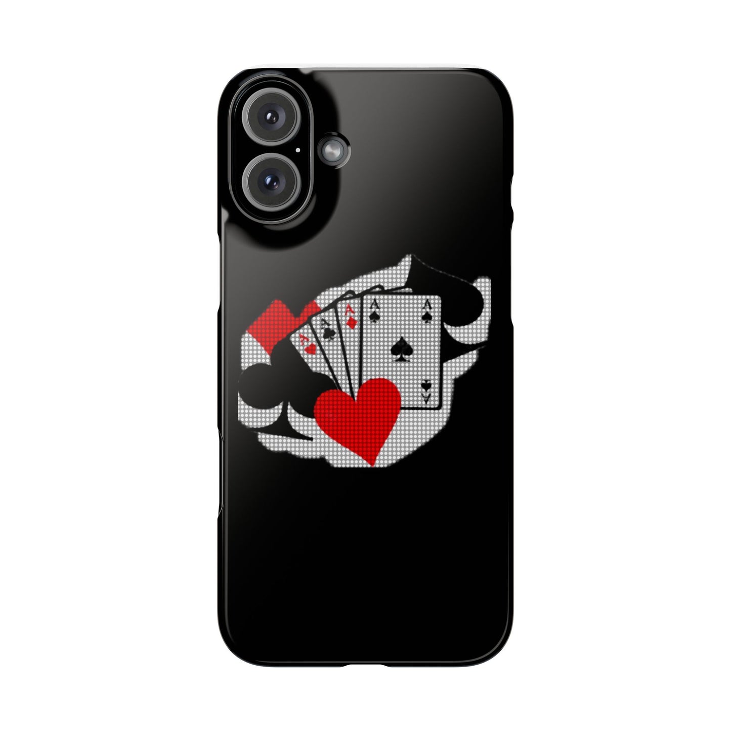 Stylish Slim Phone Case with Poker Design - Perfect for Gamers and Card Enthusiasts