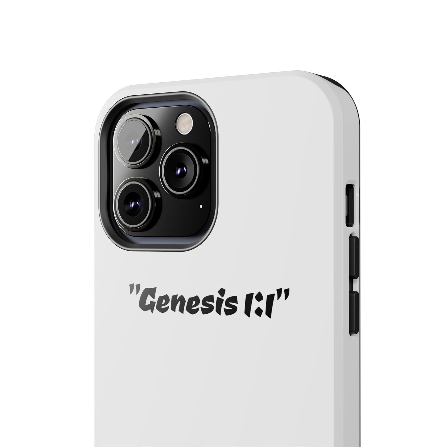 Bible verse "Genesis 1:1" (V2) - Tough iPhone Case