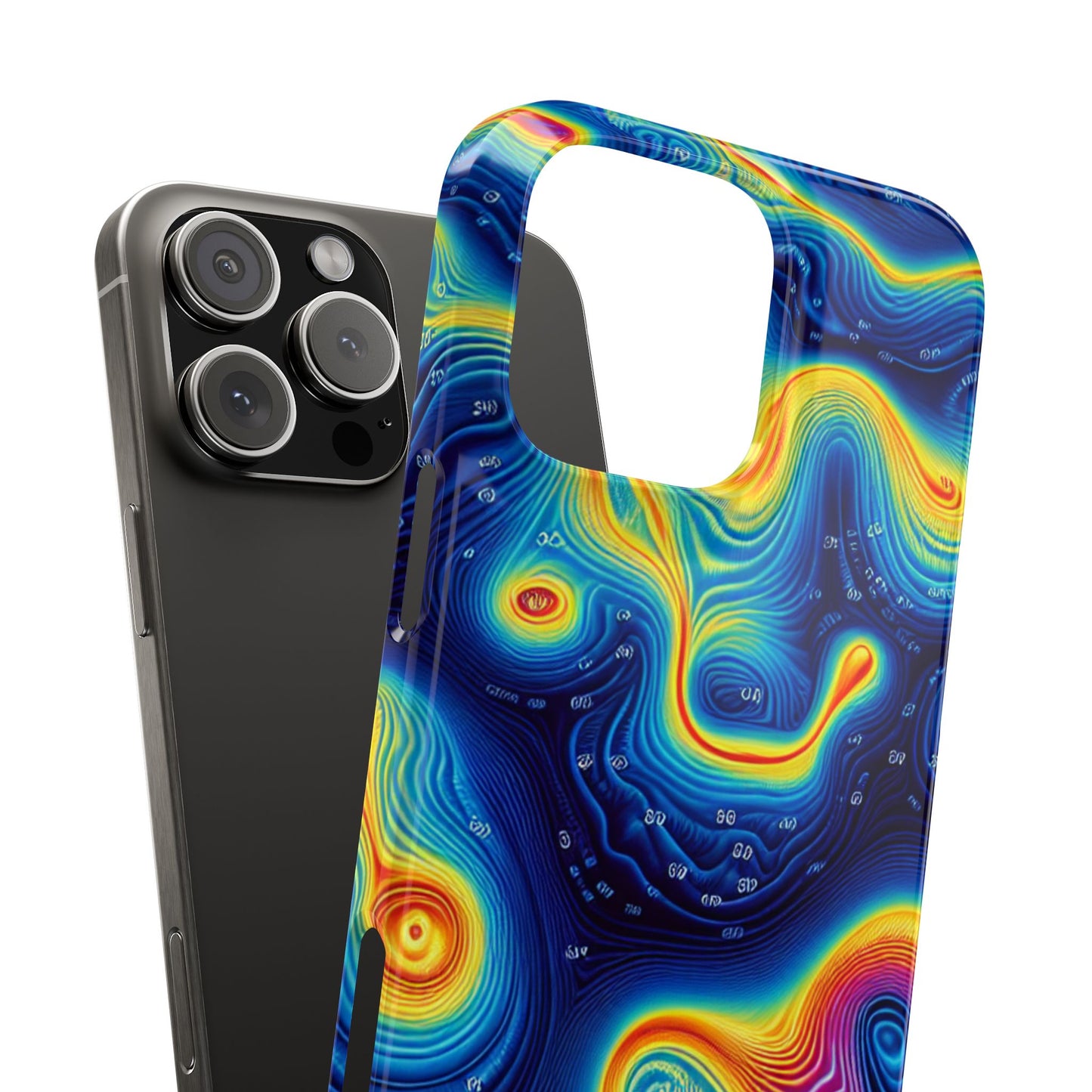 Thermal islands Phone Case - Colorful Geometric Design for Art Lovers