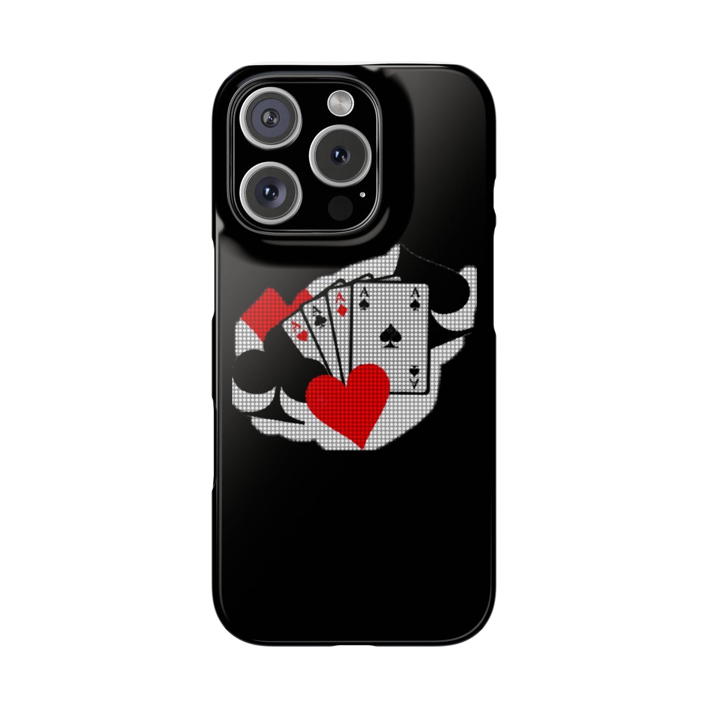 Stylish Slim Phone Case with Poker Design - Perfect for Gamers and Card Enthusiasts