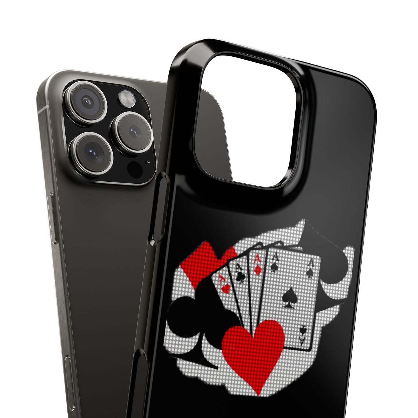 Stylish Slim Phone Case with Poker Design - Perfect for Gamers and Card Enthusiasts