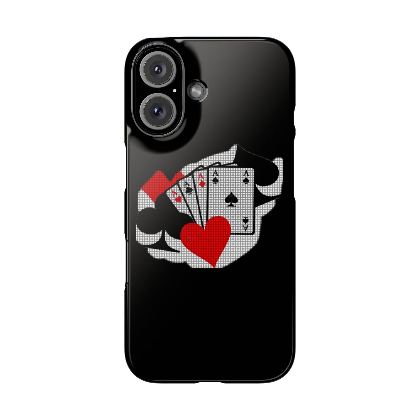 Stylish Slim Phone Case with Poker Design - Perfect for Gamers and Card Enthusiasts