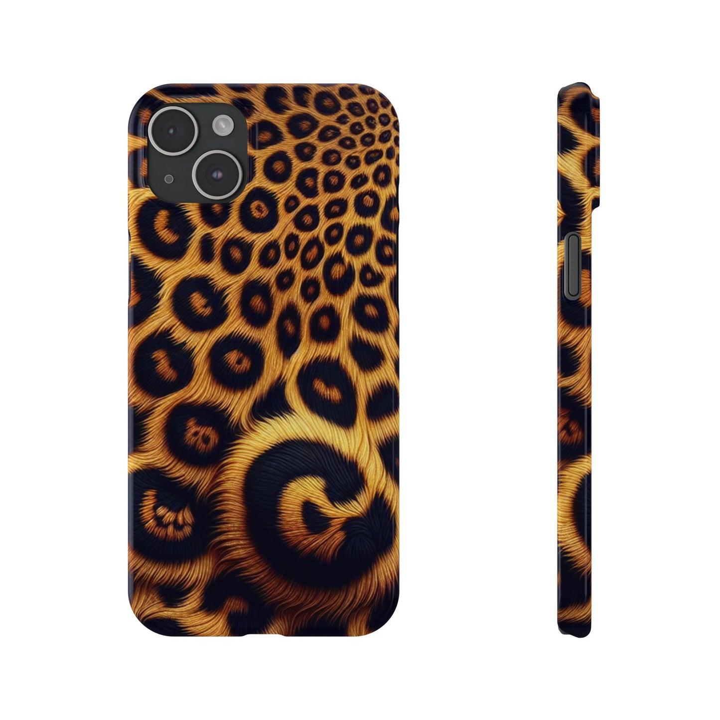 "New" Leopard Print Slim Phone Case - Trendy Animal Design