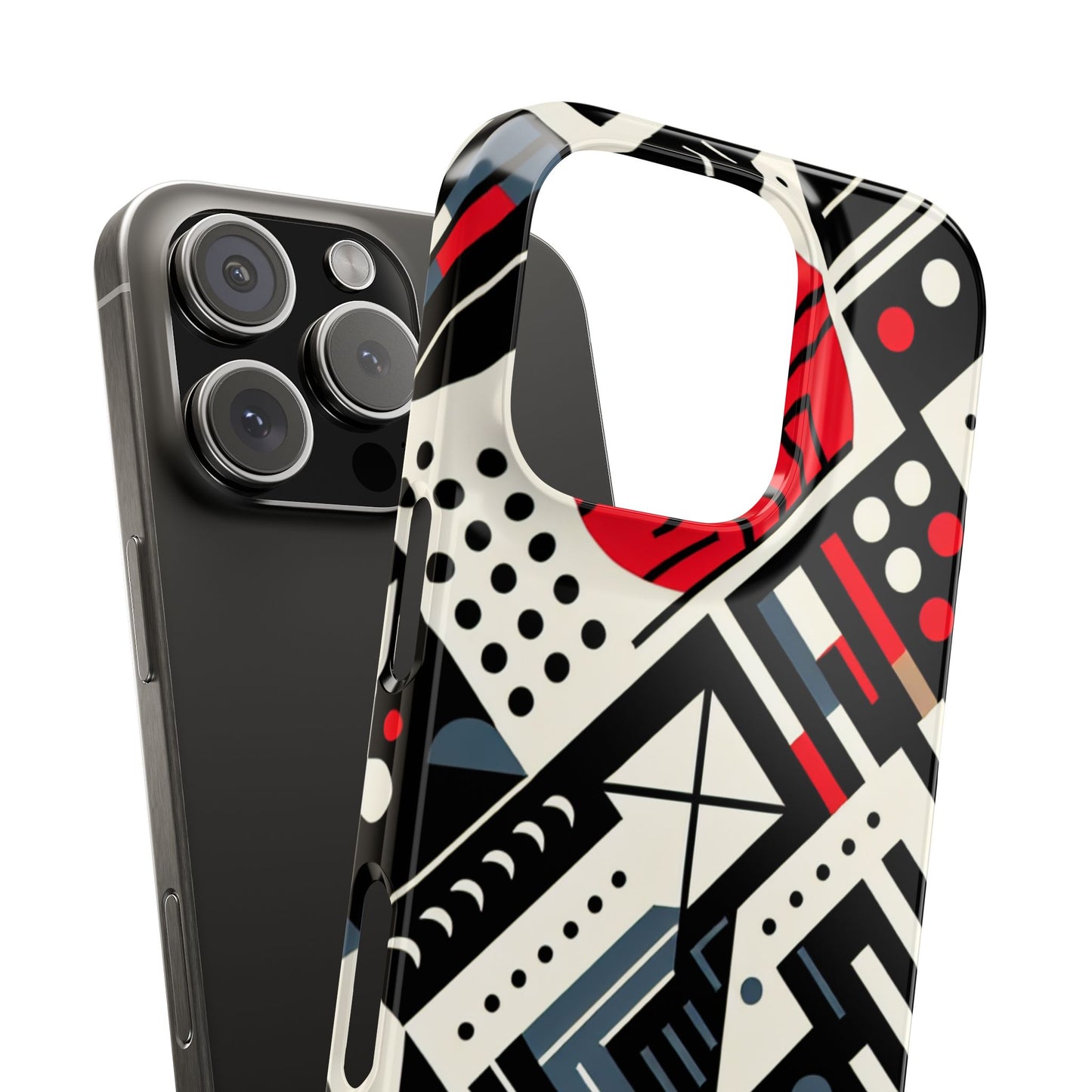 Geometric Abstract Slim Phone Case - Modern Design for Trendsetters