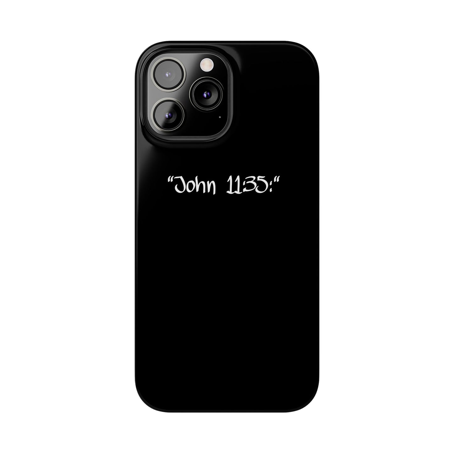 Bible verse "John 11:35" -  iPhone Case