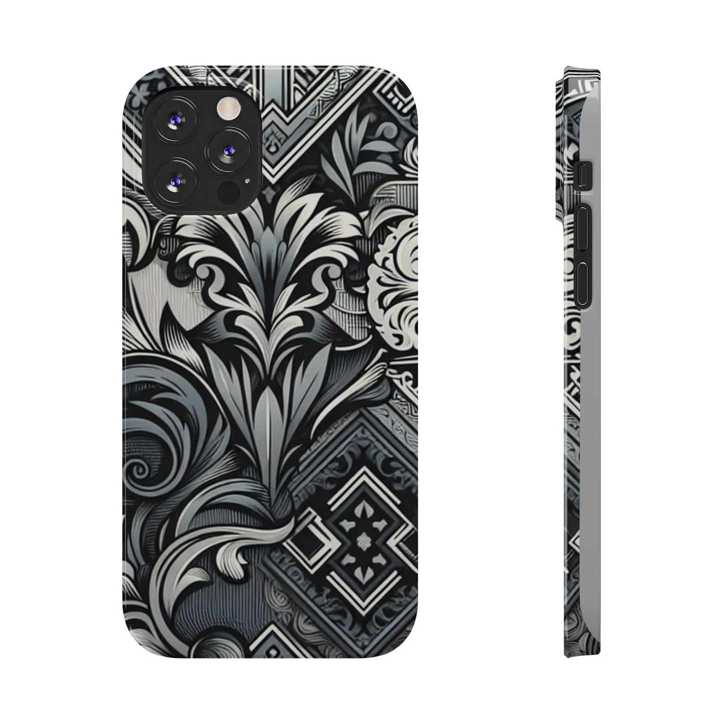 Elegant Floral Slim Phone Case - Stylish Protection for Modern Aesthetics