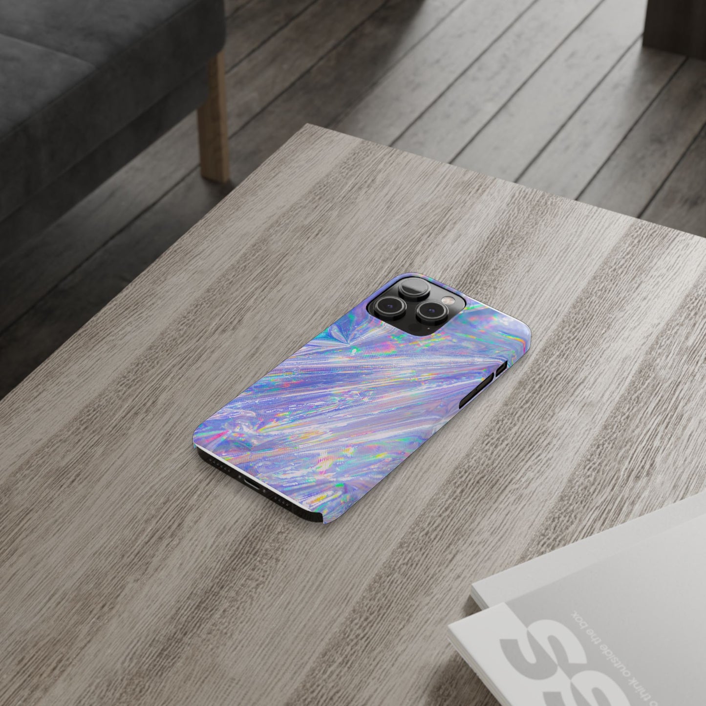 Iridescent Slim Phone Case - Holographic Design for Trendy Protection