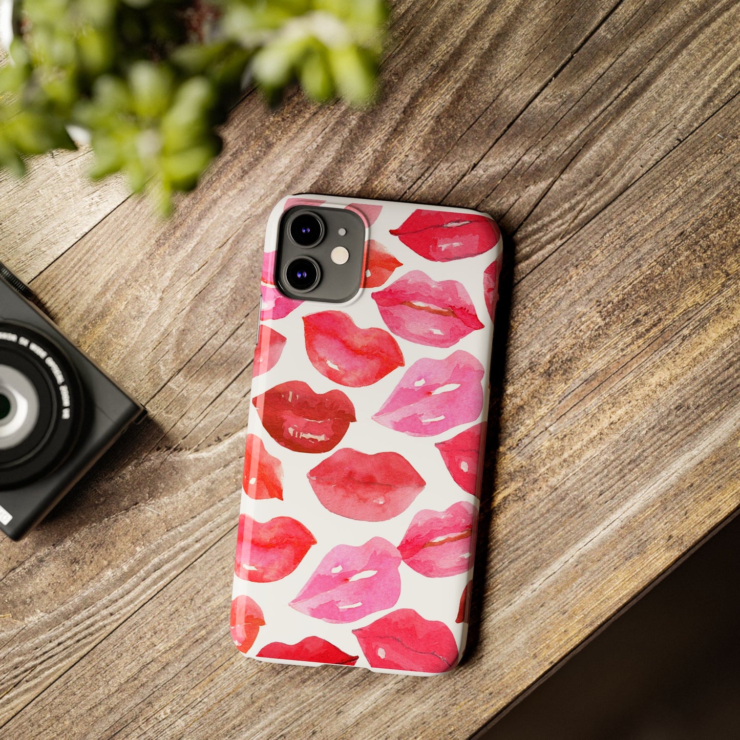 Romantic Kiss Lip Design Slim Phone Case - Perfect Gift for Valentine's Day