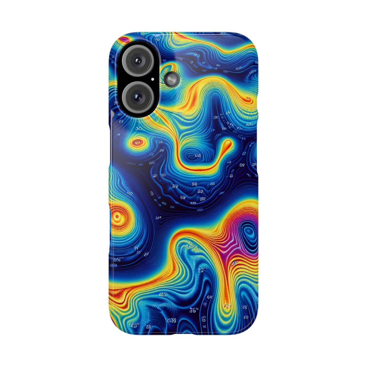 Thermal islands Phone Case - Colorful Geometric Design for Art Lovers