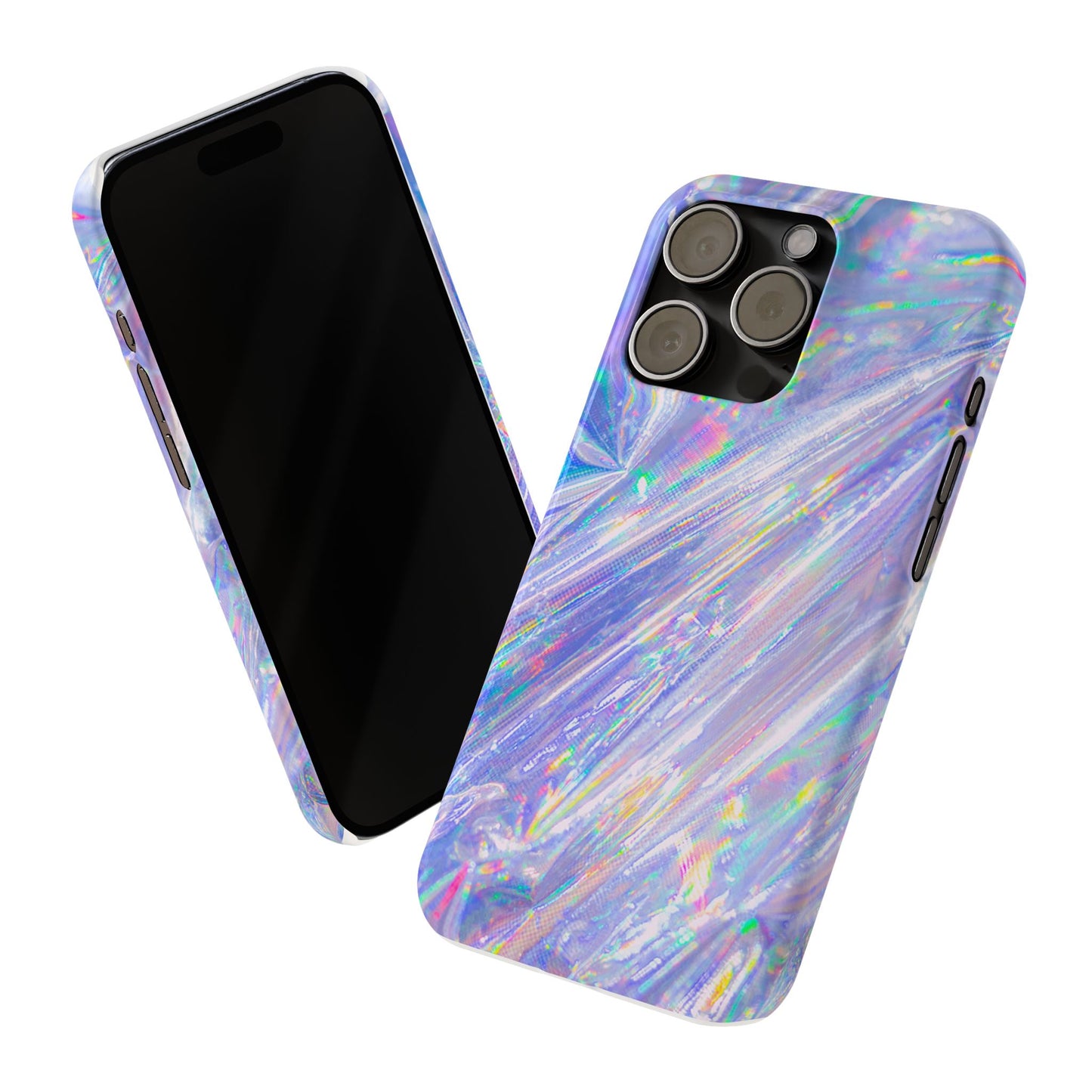 Iridescent Slim Phone Case - Holographic Design for Trendy Protection