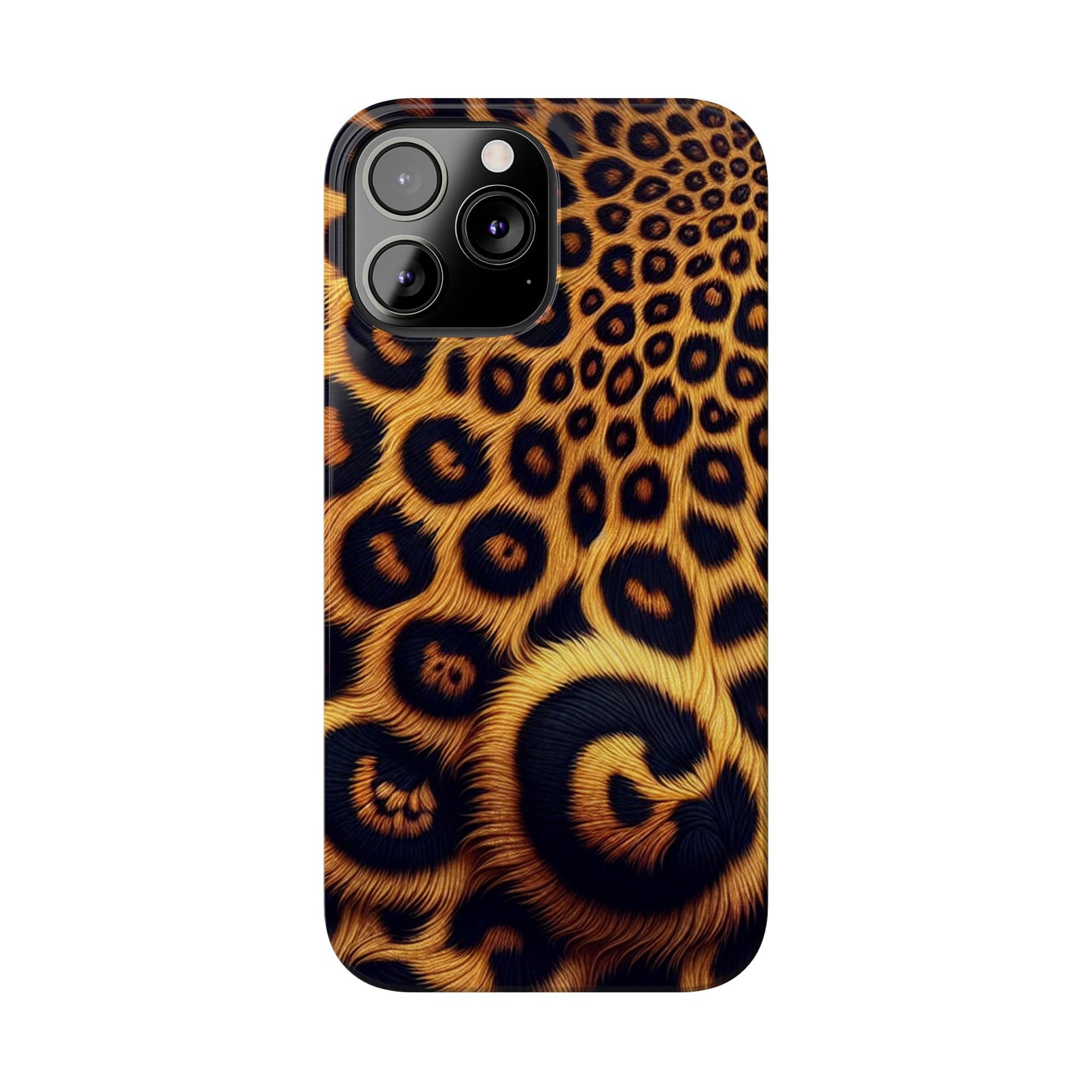 "New" Leopard Print Slim Phone Case - Trendy Animal Design