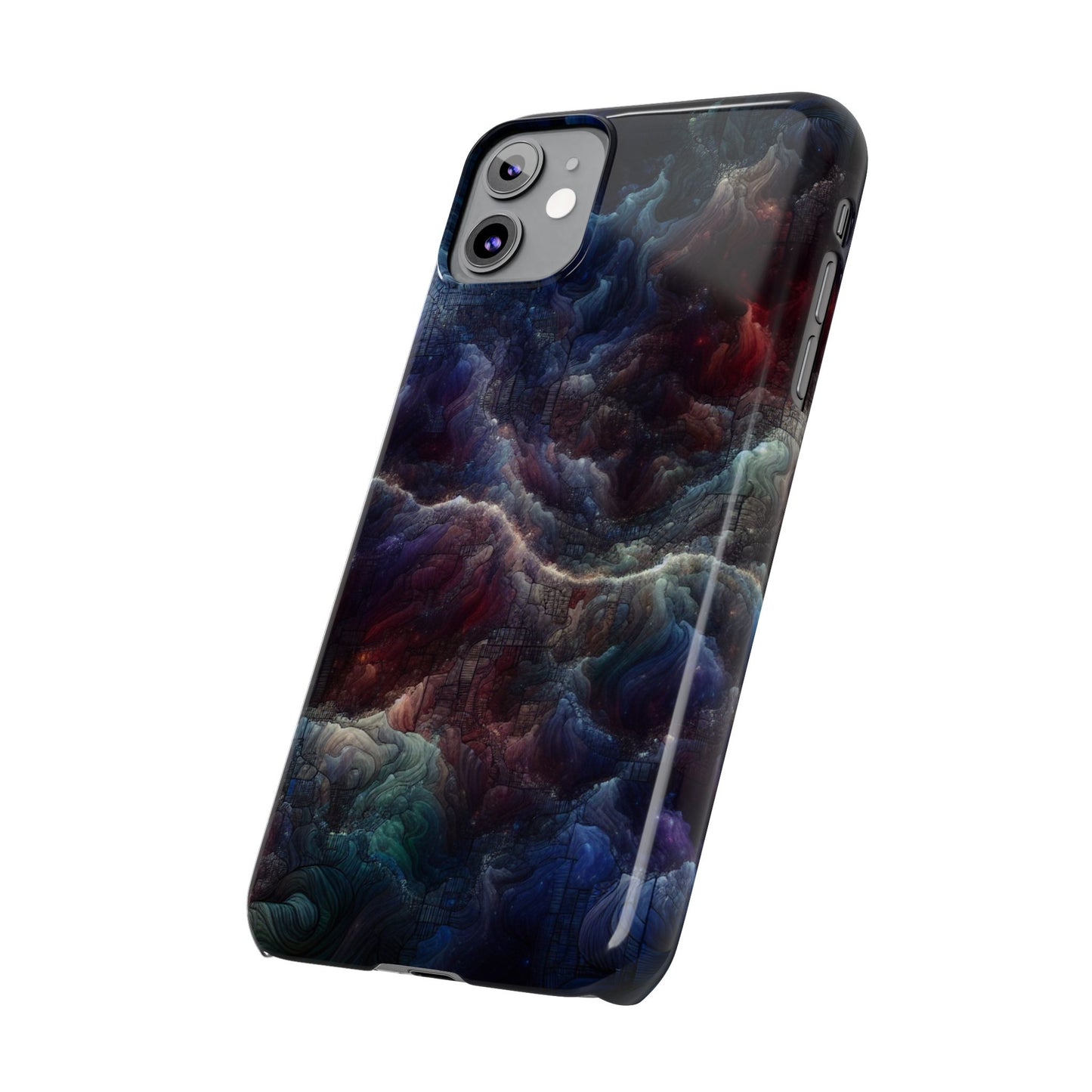 Cosmic Swirl Slim Phone Case - Protect Your Device in Style