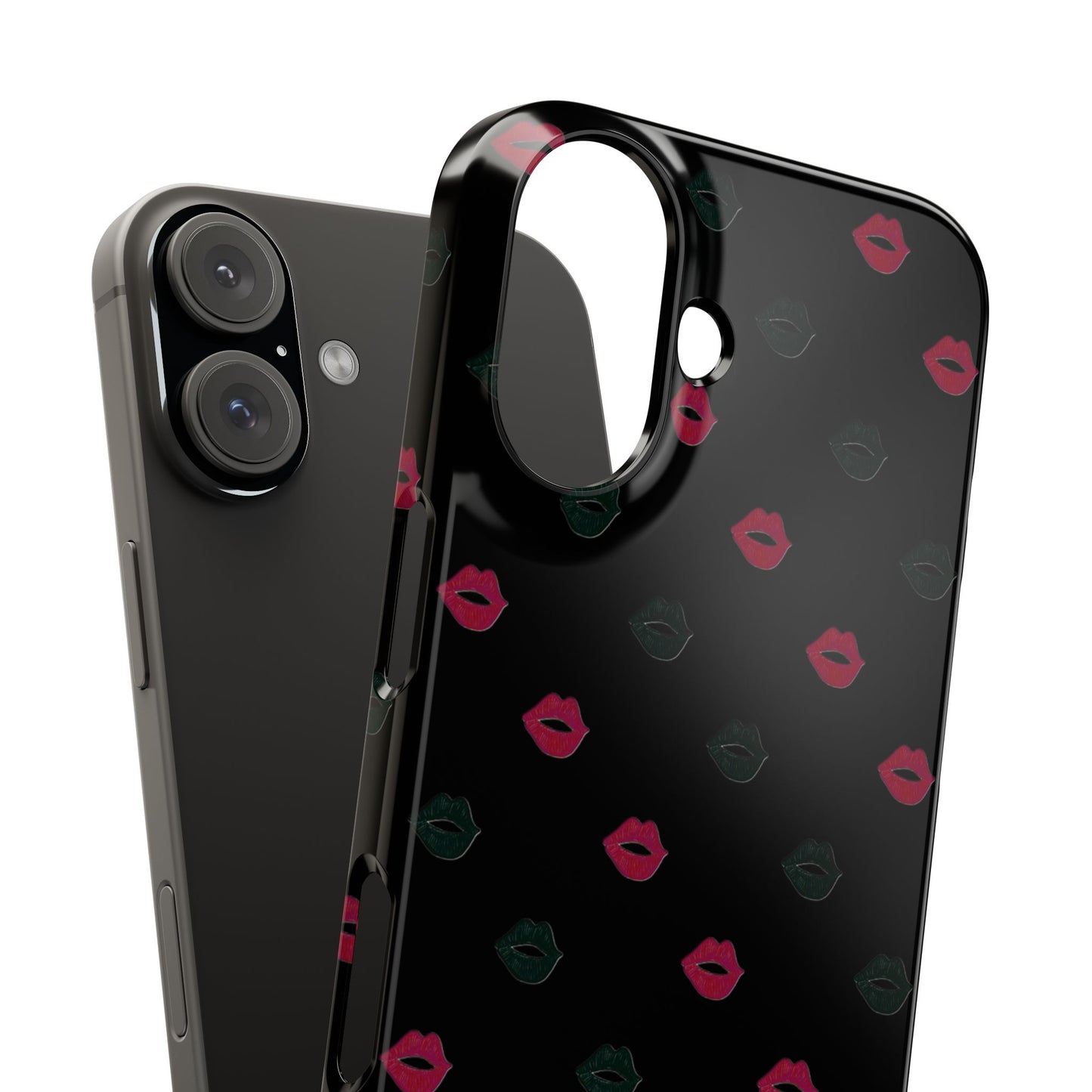 Chic Lip Pattern Slim Phone Case - Stylish Protection for Trendsetters