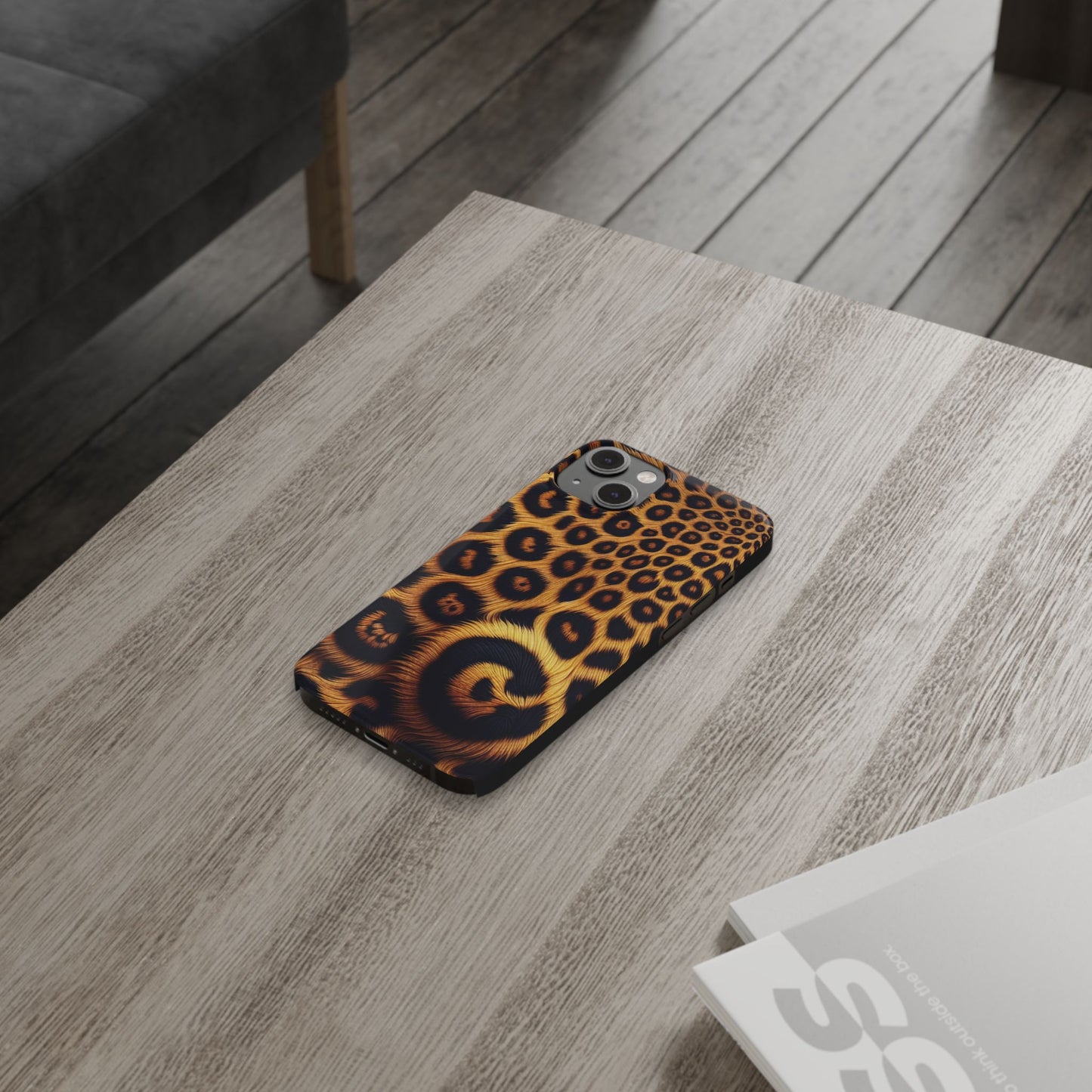 "New" Leopard Print Slim Phone Case - Trendy Animal Design