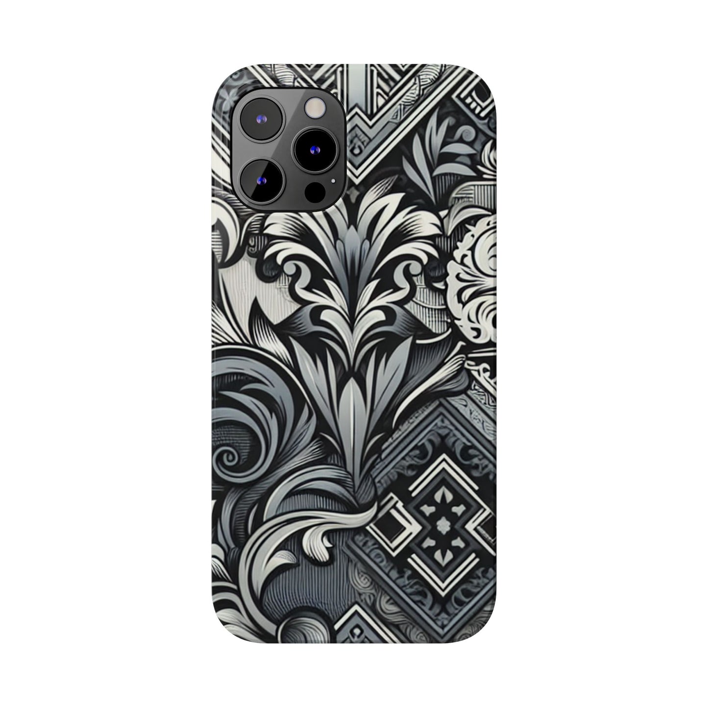 Elegant Floral Slim Phone Case - Stylish Protection for Modern Aesthetics