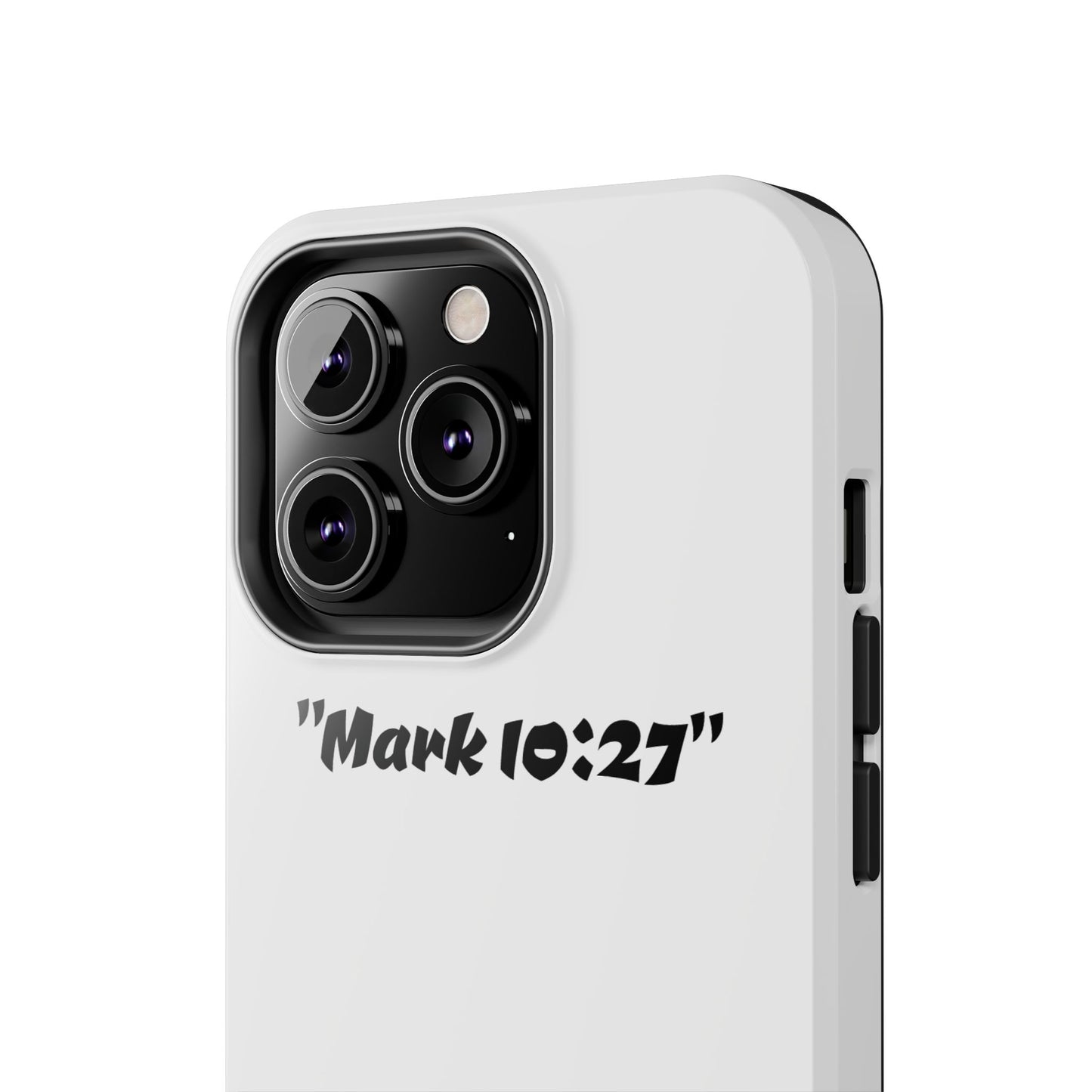 Bible verse "Mark 10:27" (V2) - Tough iPhone Case