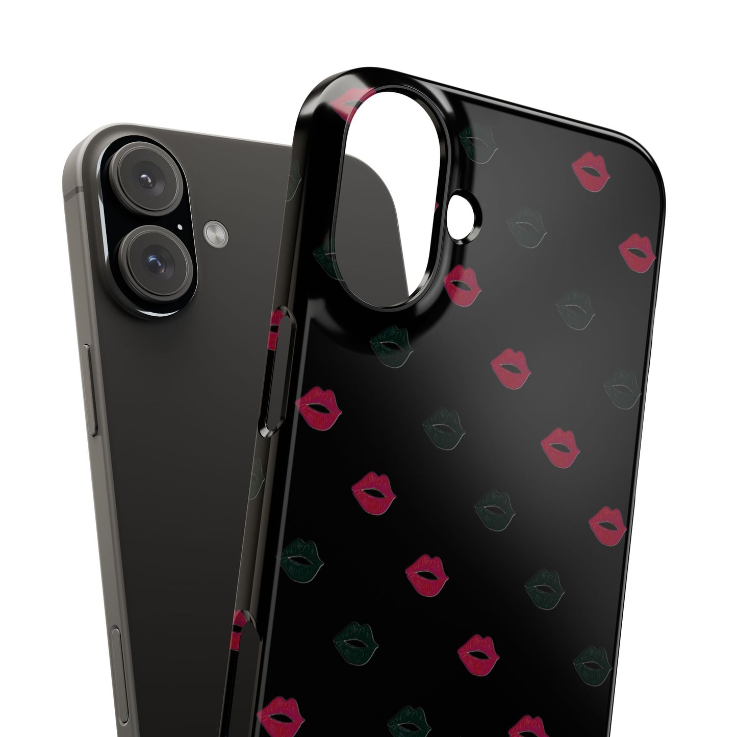 Chic Lip Pattern Slim Phone Case - Stylish Protection for Trendsetters