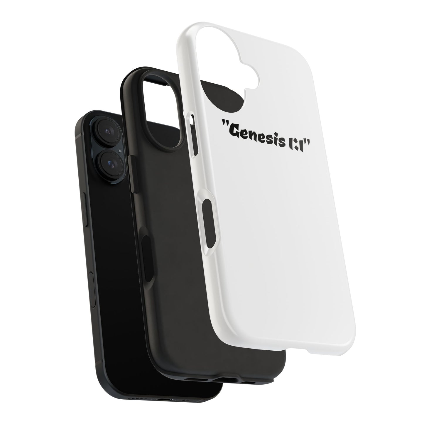 Bible verse "Genesis 1:1" (V2) - Tough iPhone Case