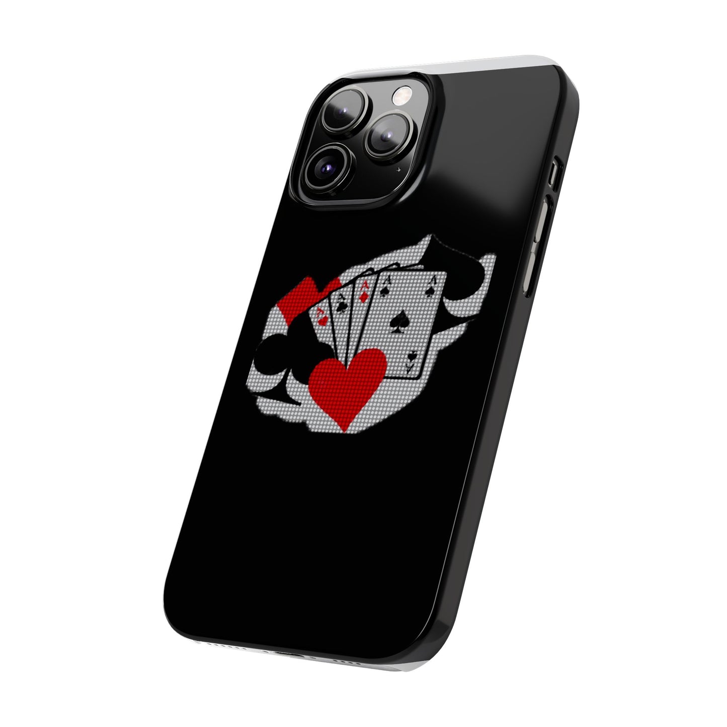 Stylish Slim Phone Case with Poker Design - Perfect for Gamers and Card Enthusiasts