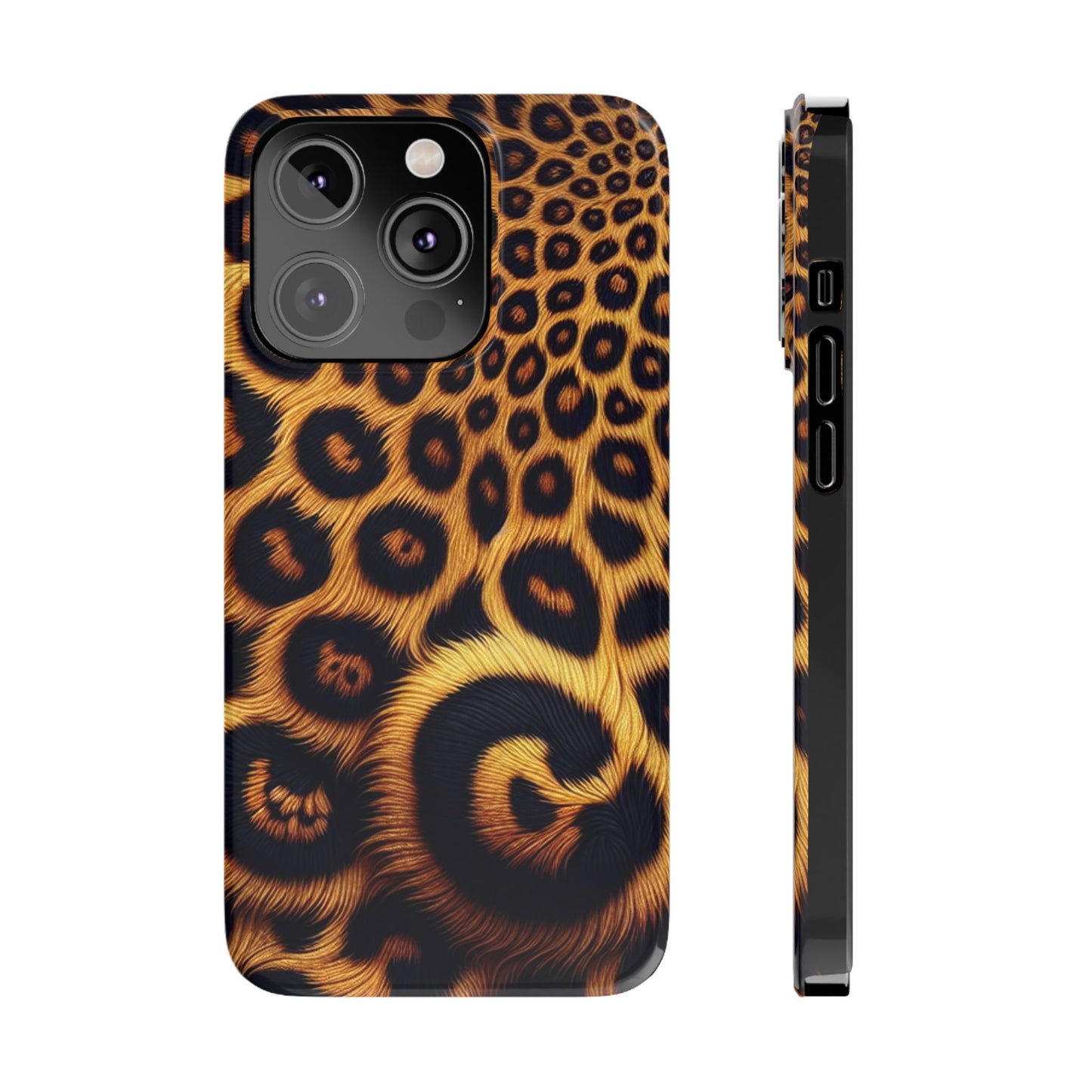 "New" Leopard Print Slim Phone Case - Trendy Animal Design