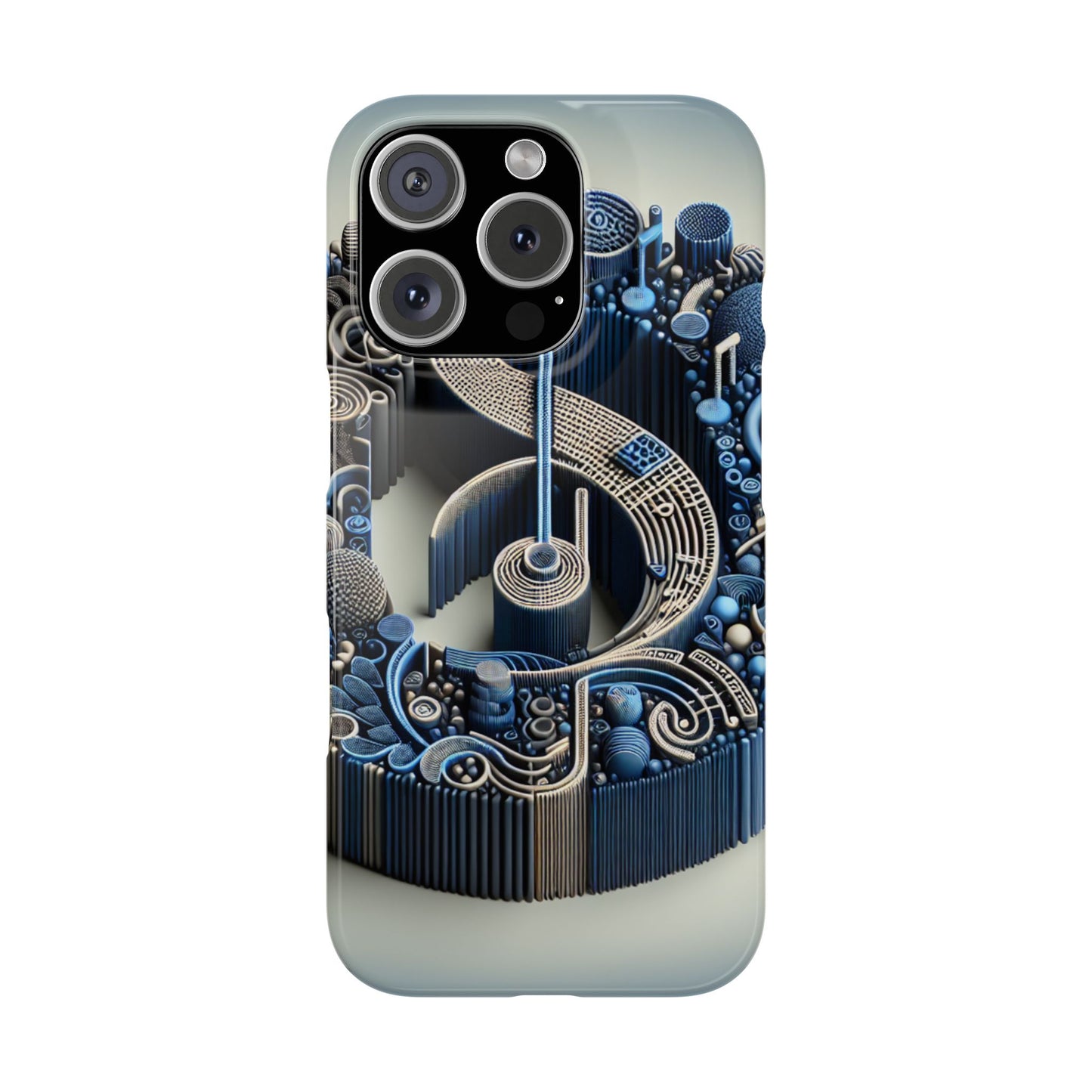 Abstract Musical Note Slim Phone Case - Modern Design for Music Lovers