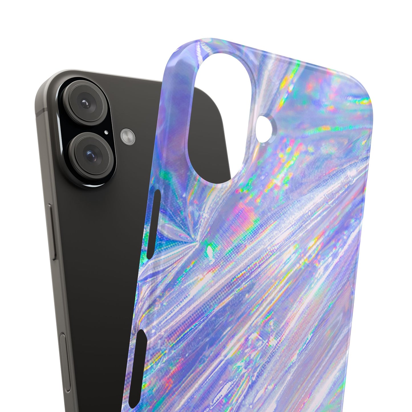 Iridescent Slim Phone Case - Holographic Design for Trendy Protection