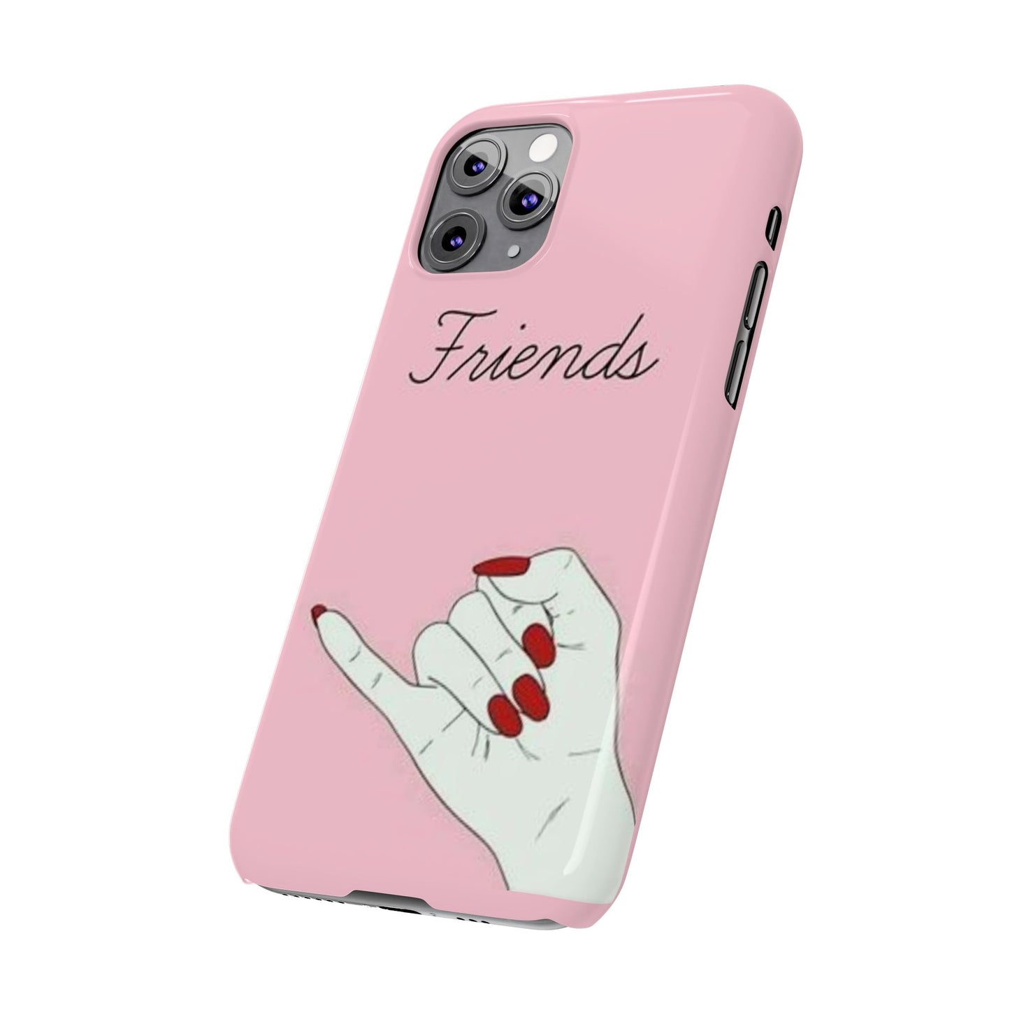 Stylish Slim Phone Case - 'Friends' Design - Perfect Gift for Besties