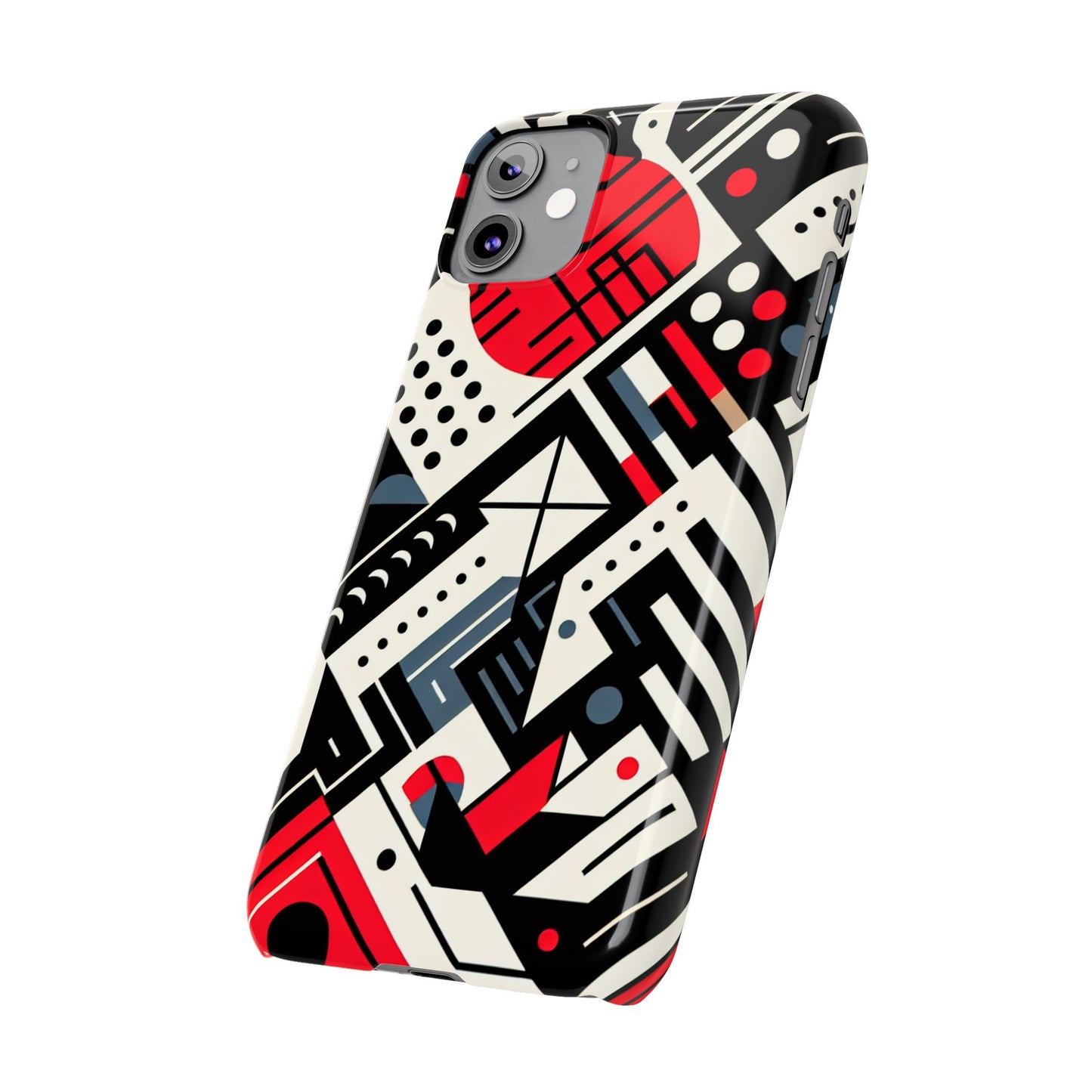 Geometric Abstract Slim Phone Case - Modern Design for Trendsetters