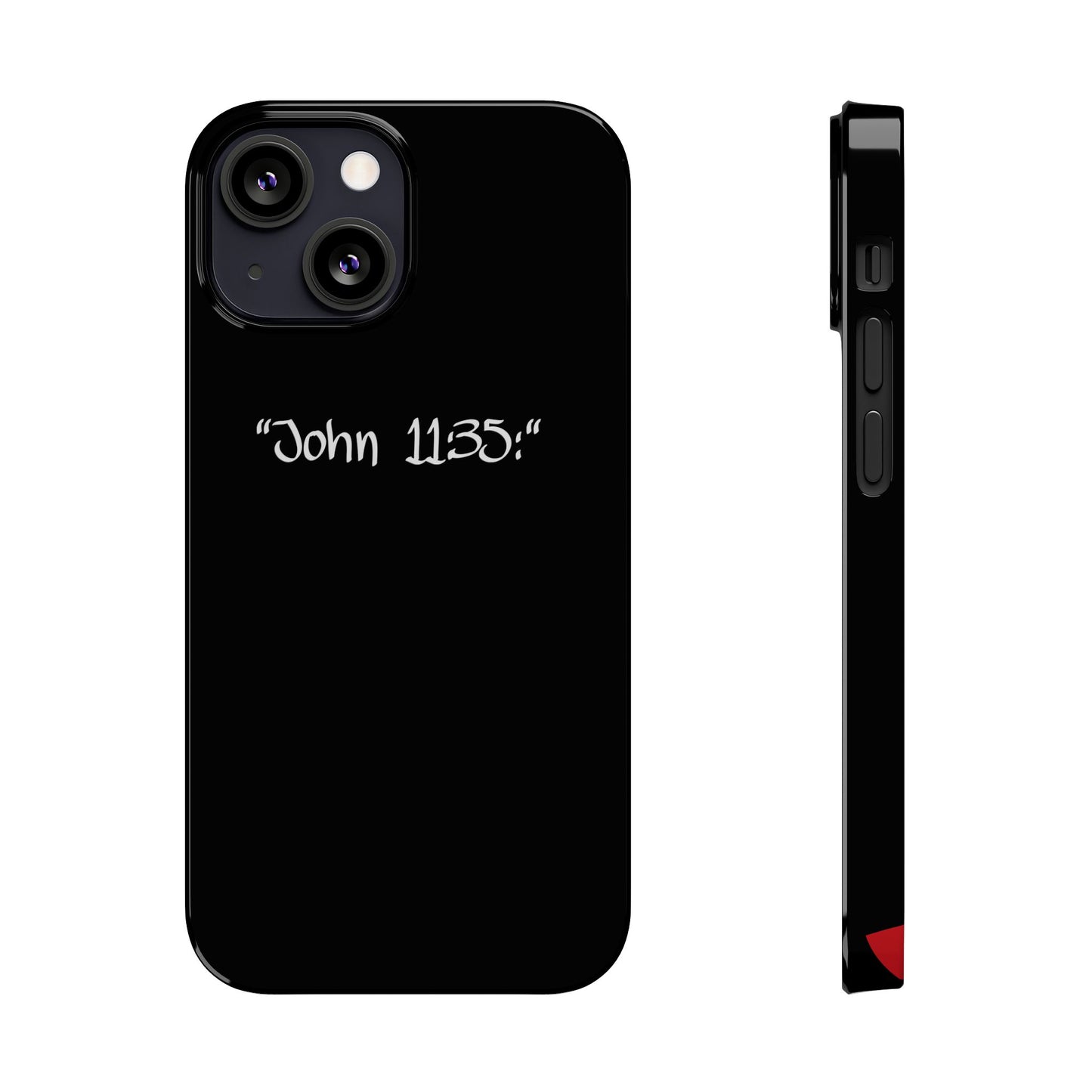 Bible verse "John 11:35" -  iPhone Case