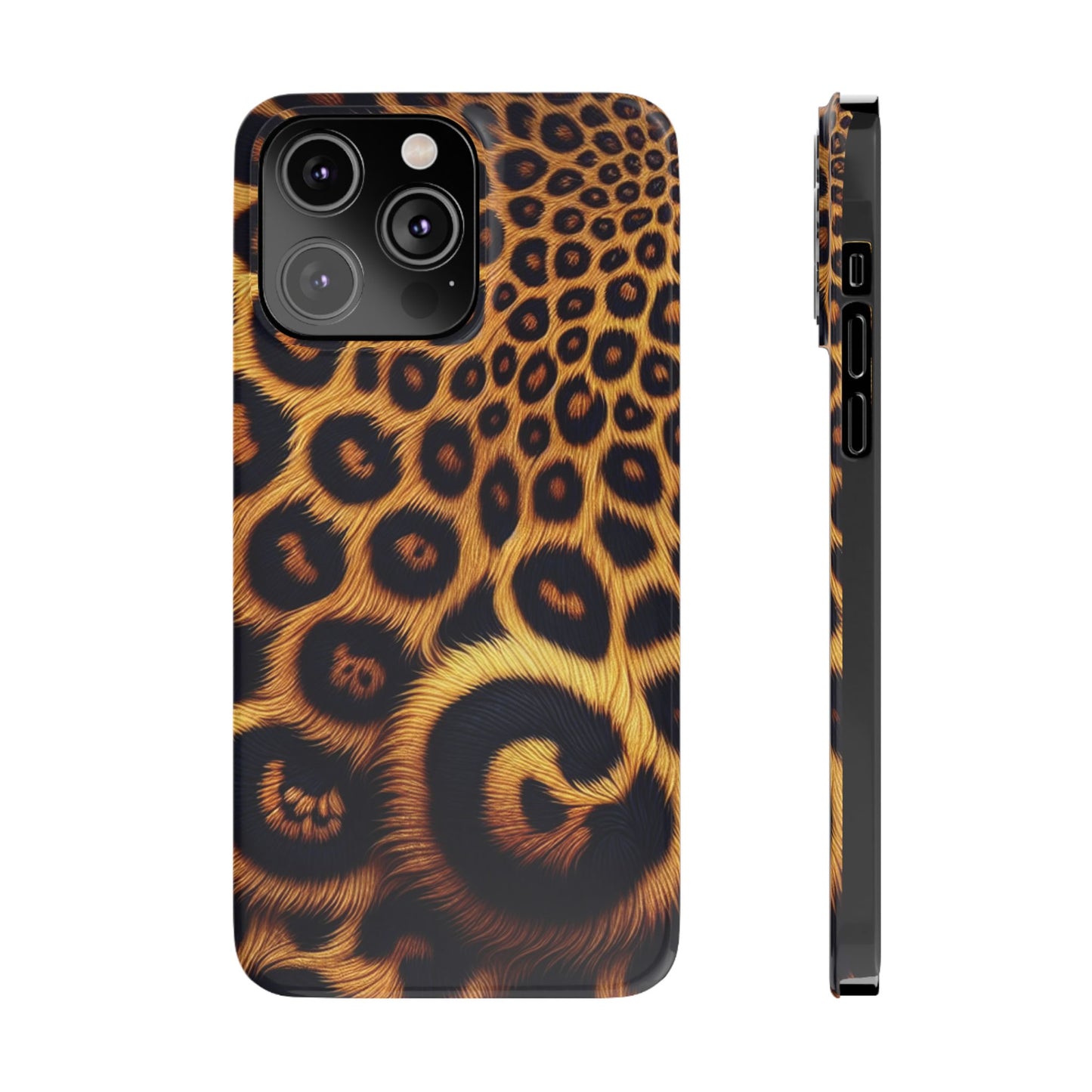 "New" Leopard Print Slim Phone Case - Trendy Animal Design