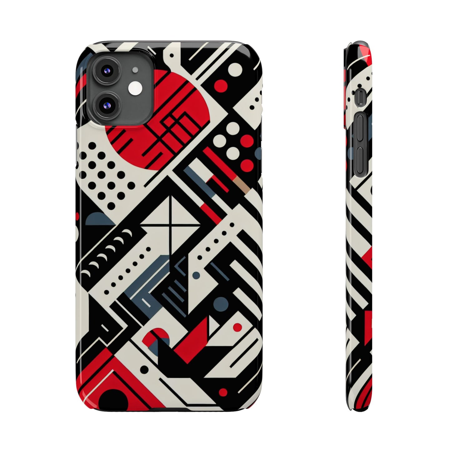 Geometric Abstract Slim Phone Case - Modern Design for Trendsetters