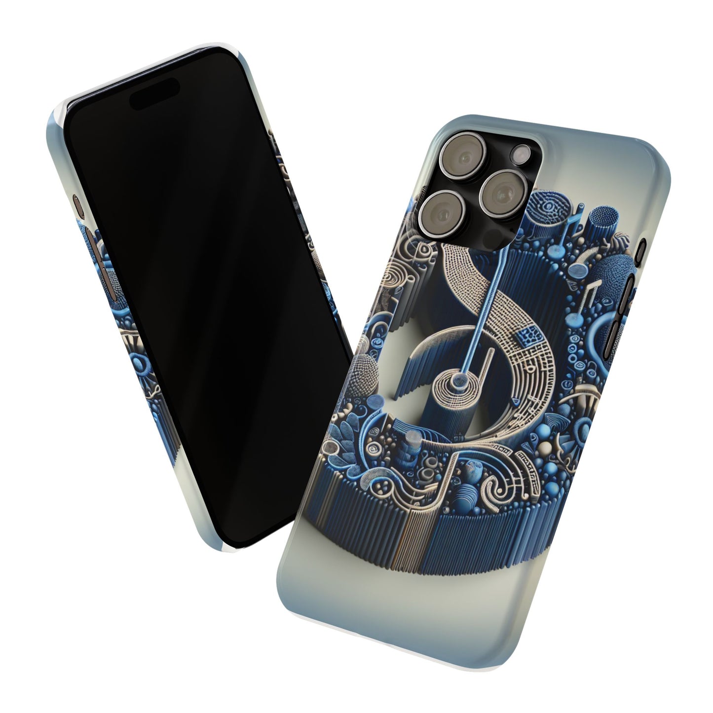 Abstract Musical Note Slim Phone Case - Modern Design for Music Lovers