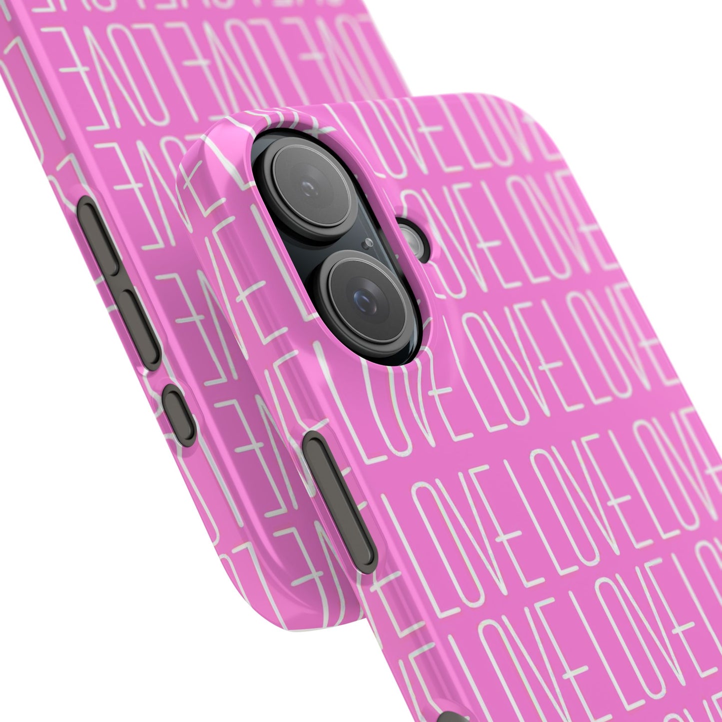 Pink Love Slim Phone Case - Perfect Gift for Valentine's Day, Anniversaries, and Loving Moments