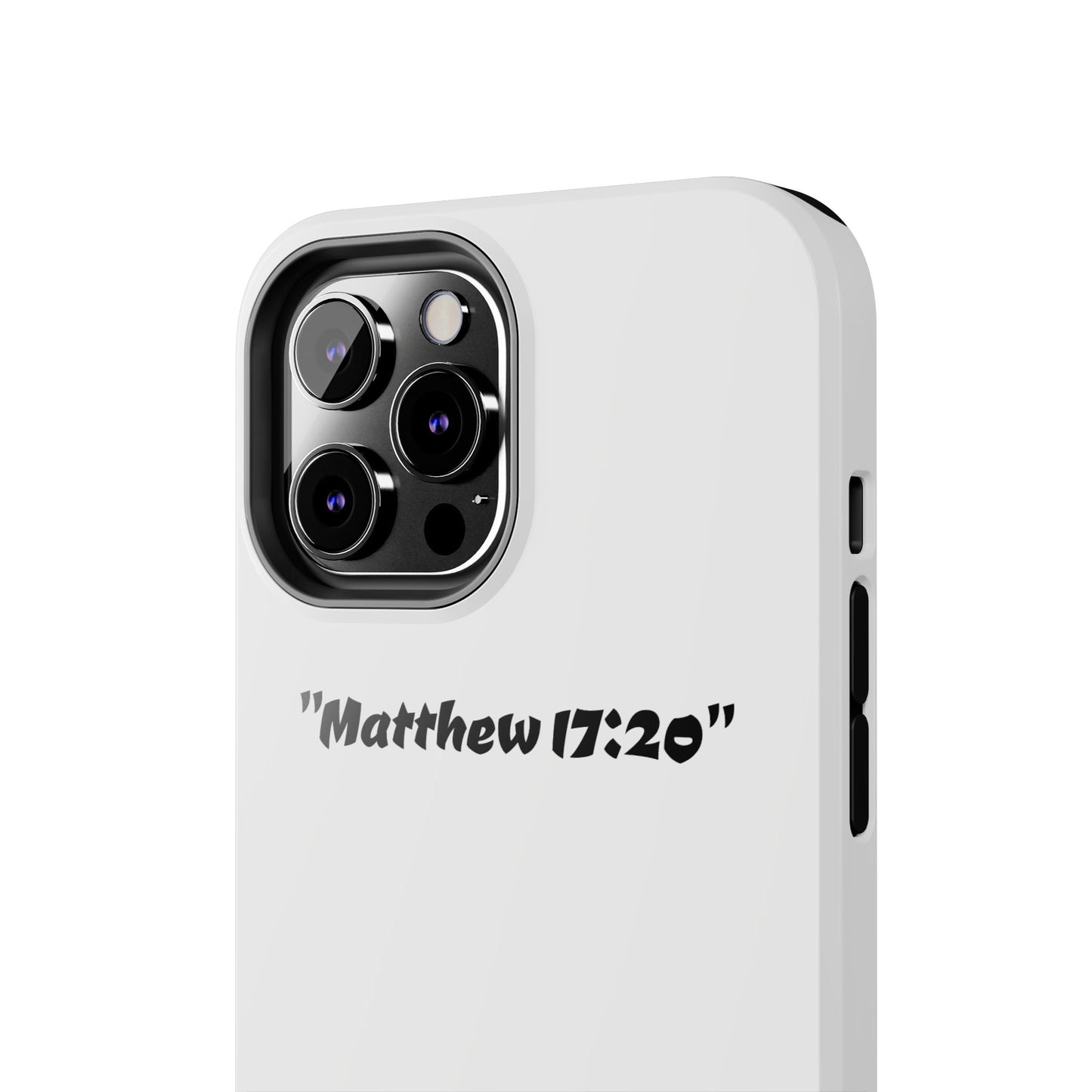 Bible verse "Matthew 17:20" (V2) - Tough iPhone Case